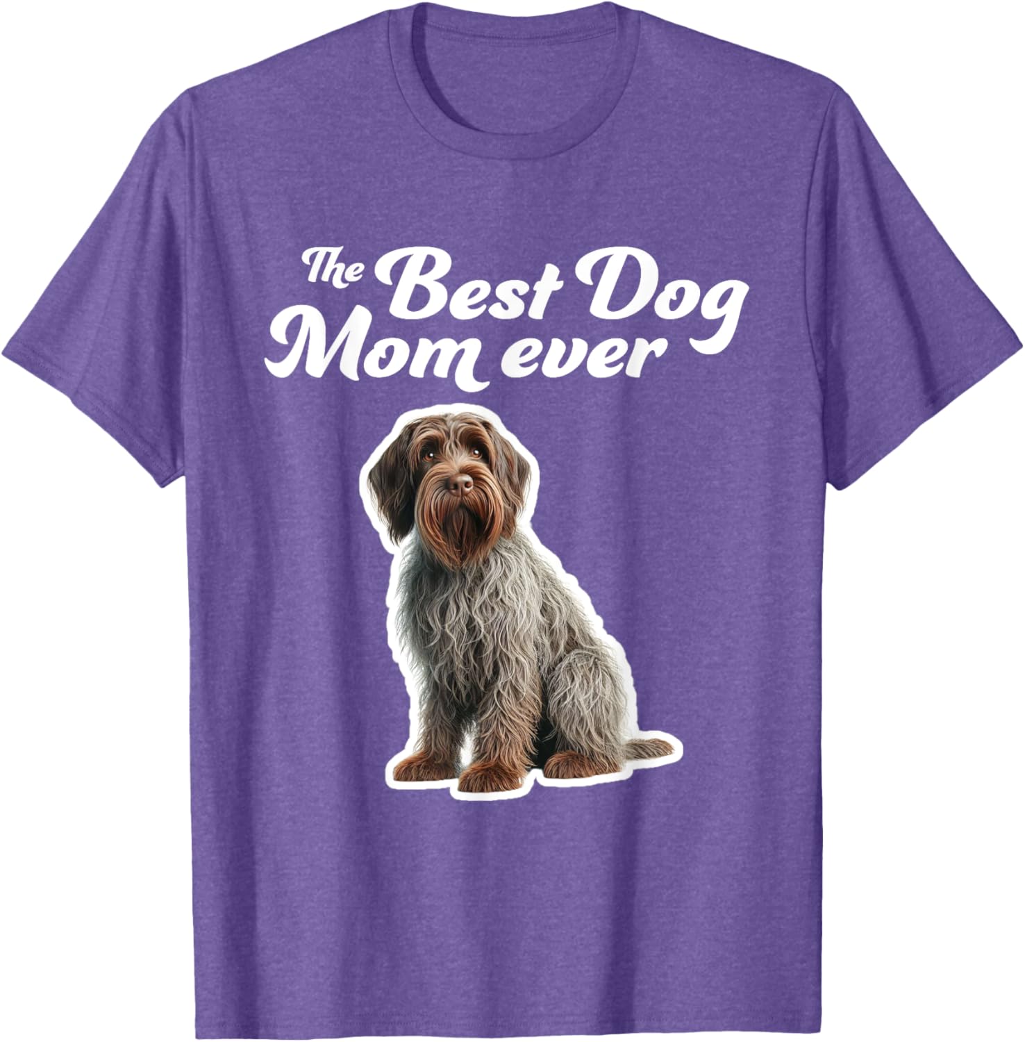 Best Dog Mom Ever T-Shirt for Wirehaired Pointing Griffon Lovers - 7