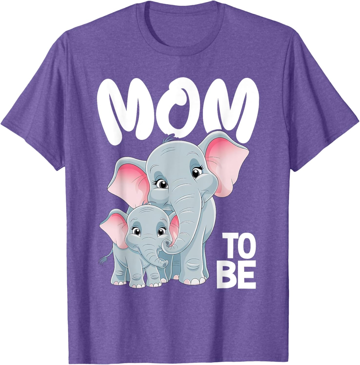 Soon Mom to Be Elephants Baby Shower Gender Reveal T-Shirt for Women - 2