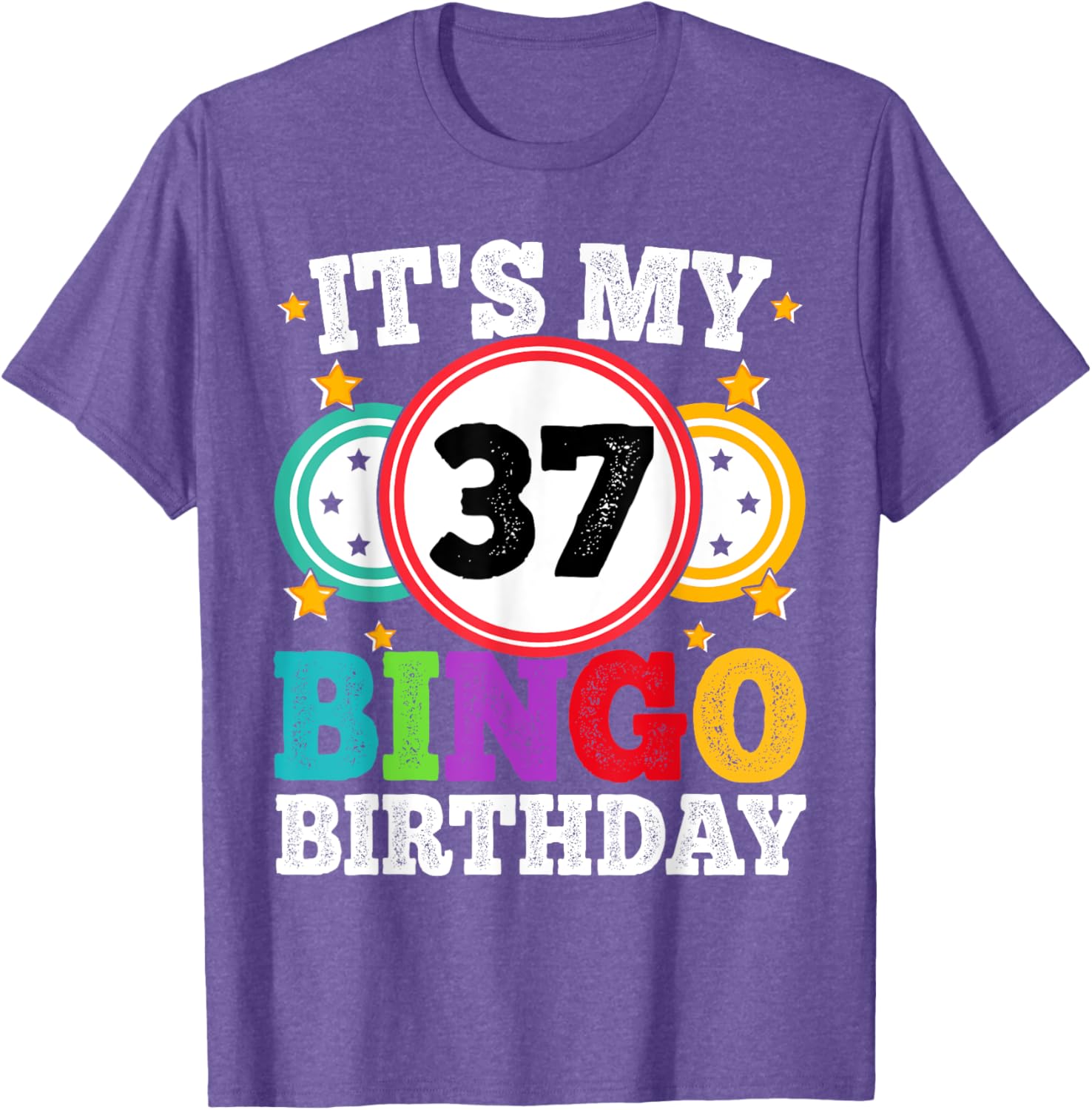 Funny Bingo 37th Birthday T-Shirt for Men and Women - Celebrate in Style - 11