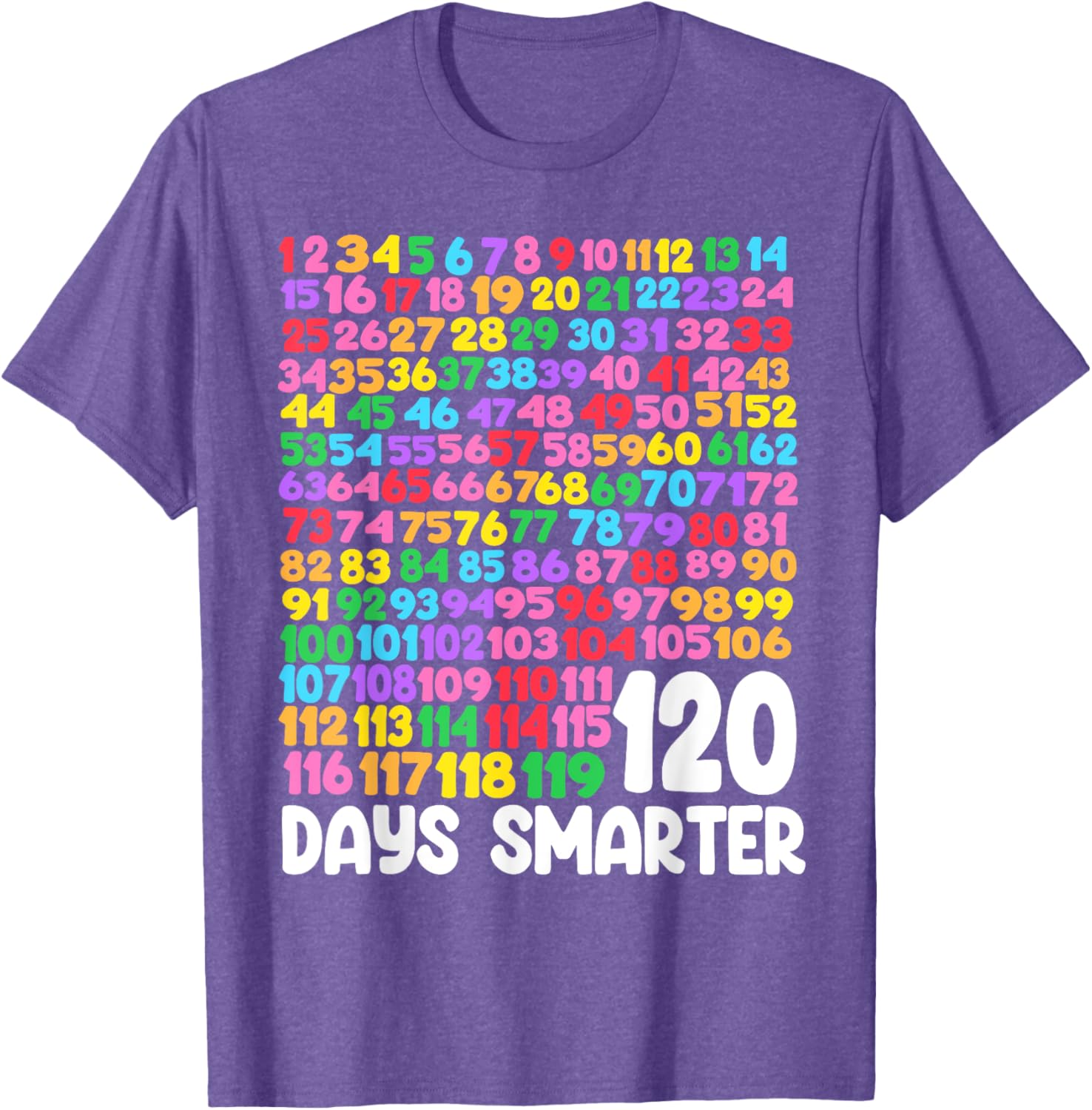 120 Days Smarter School Math T-Shirt Perfect for Students and Teachers - 2