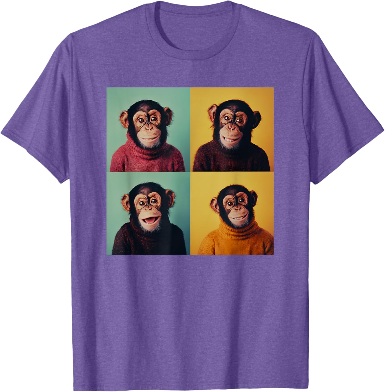 Funny Monkey Chimp T-Shirt for Animal Lovers - Awkward Photoshoot Design - 25
