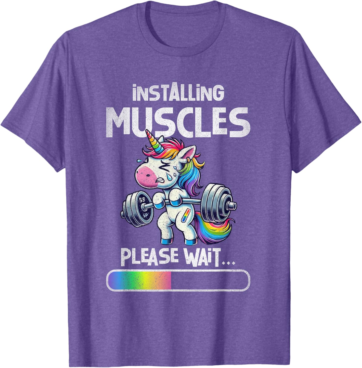 Funny Unicorn Weightlifting T-Shirt for Gym Lovers and Fitness Fans - 16