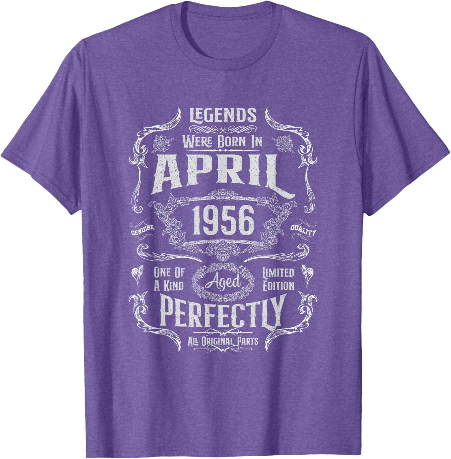 Vintage 69th Birthday Legends April 1956 T-Shirt for Memorable Celebrations - 12
