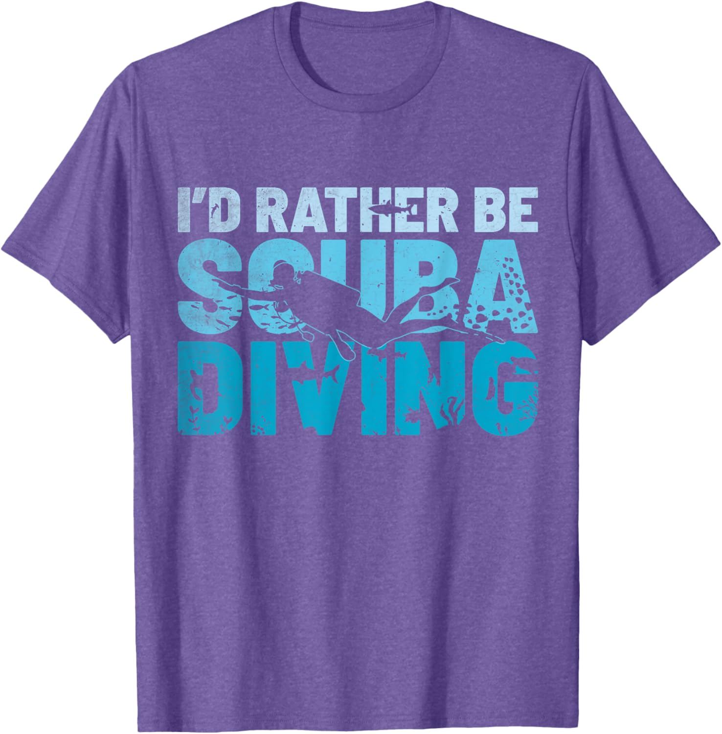I'd Rather Be Scuba Diving T-Shirt for Ocean Instructors and Divers - 3
