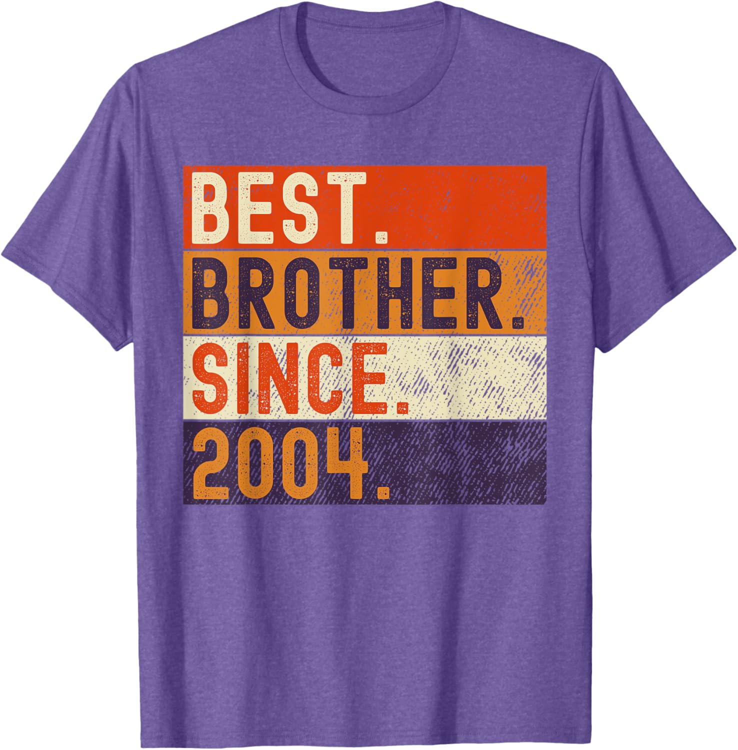 Vintage Best Brother Since 2004 Birthday T-Shirt for Family Celebrations - 8