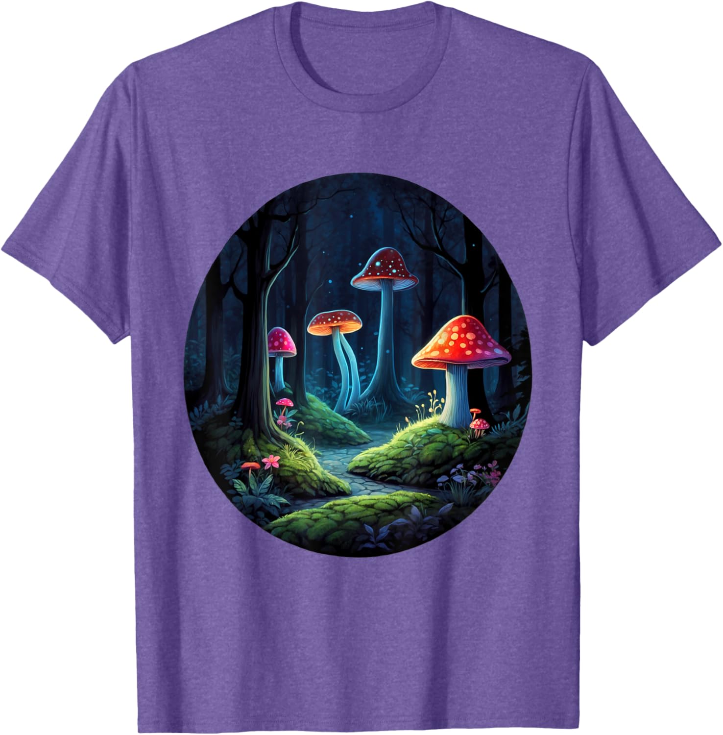 Magical Forest Mushrooms Kids T-Shirt | Whimsical Enchanting Design - 14