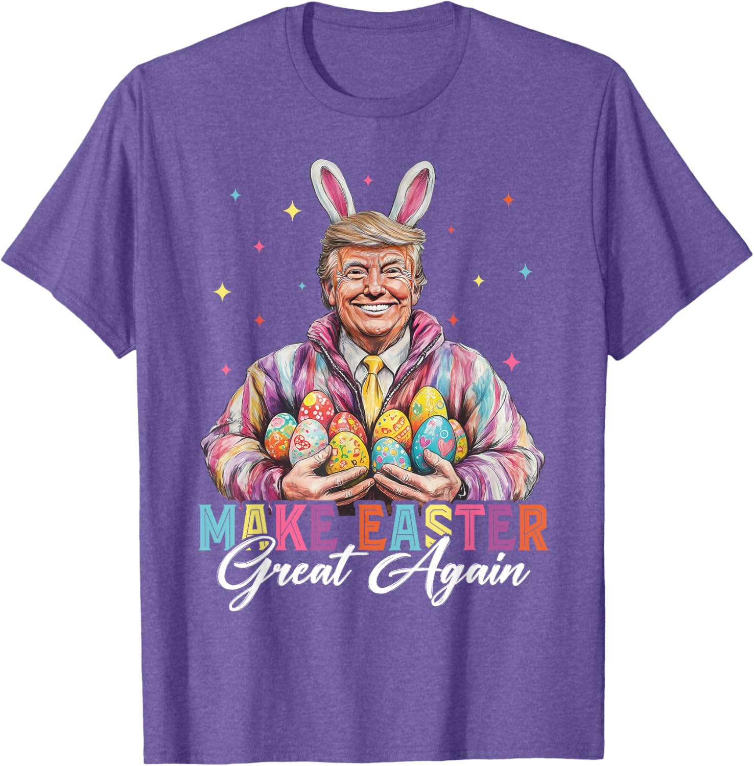 Funny Trump Easter Bunny Hunt T-Shirt for Holiday Fun and Celebration - 2