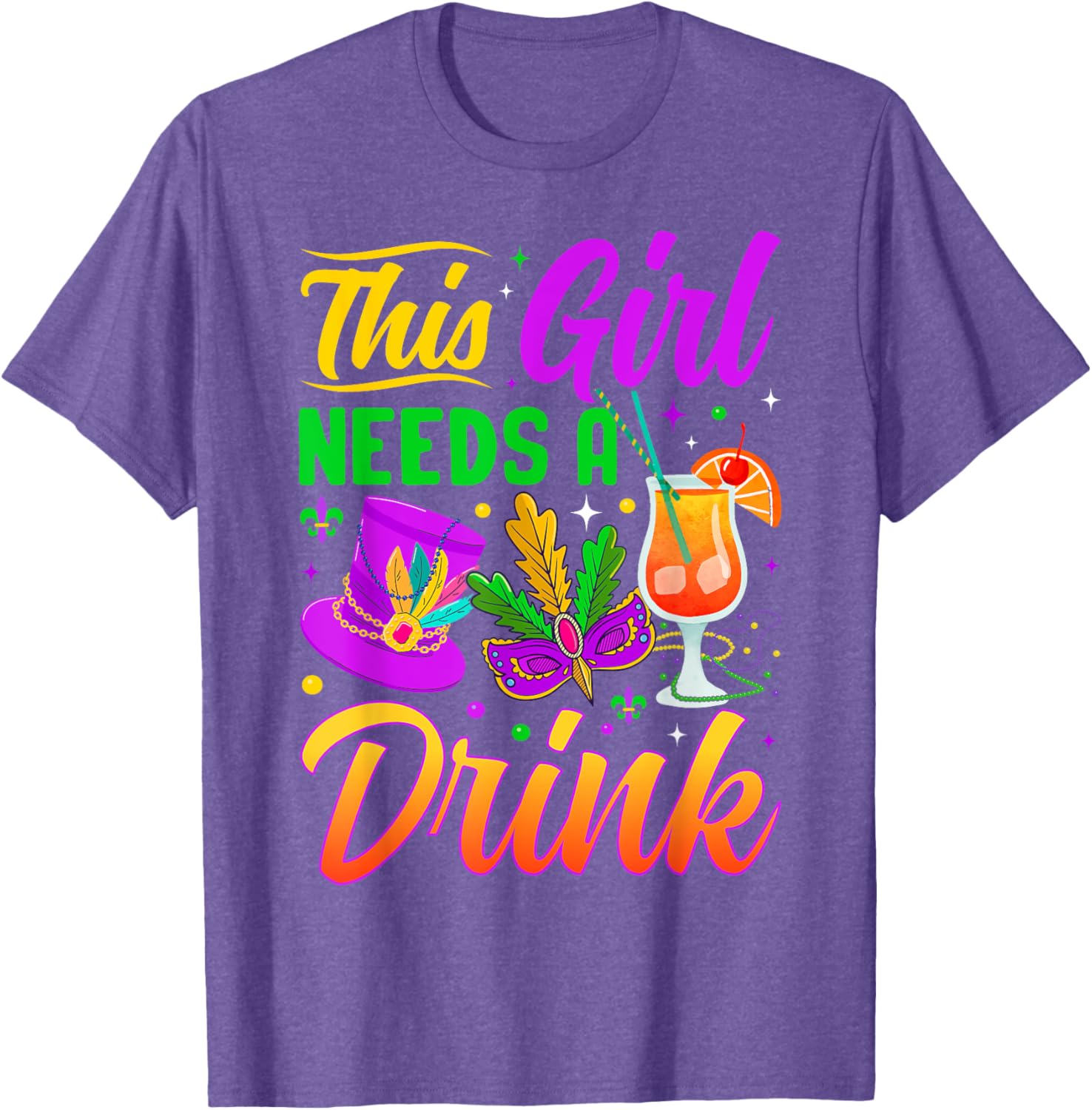 This Girl Needs A Drink Funny T-Shirt for Women - Casual Wear - 16