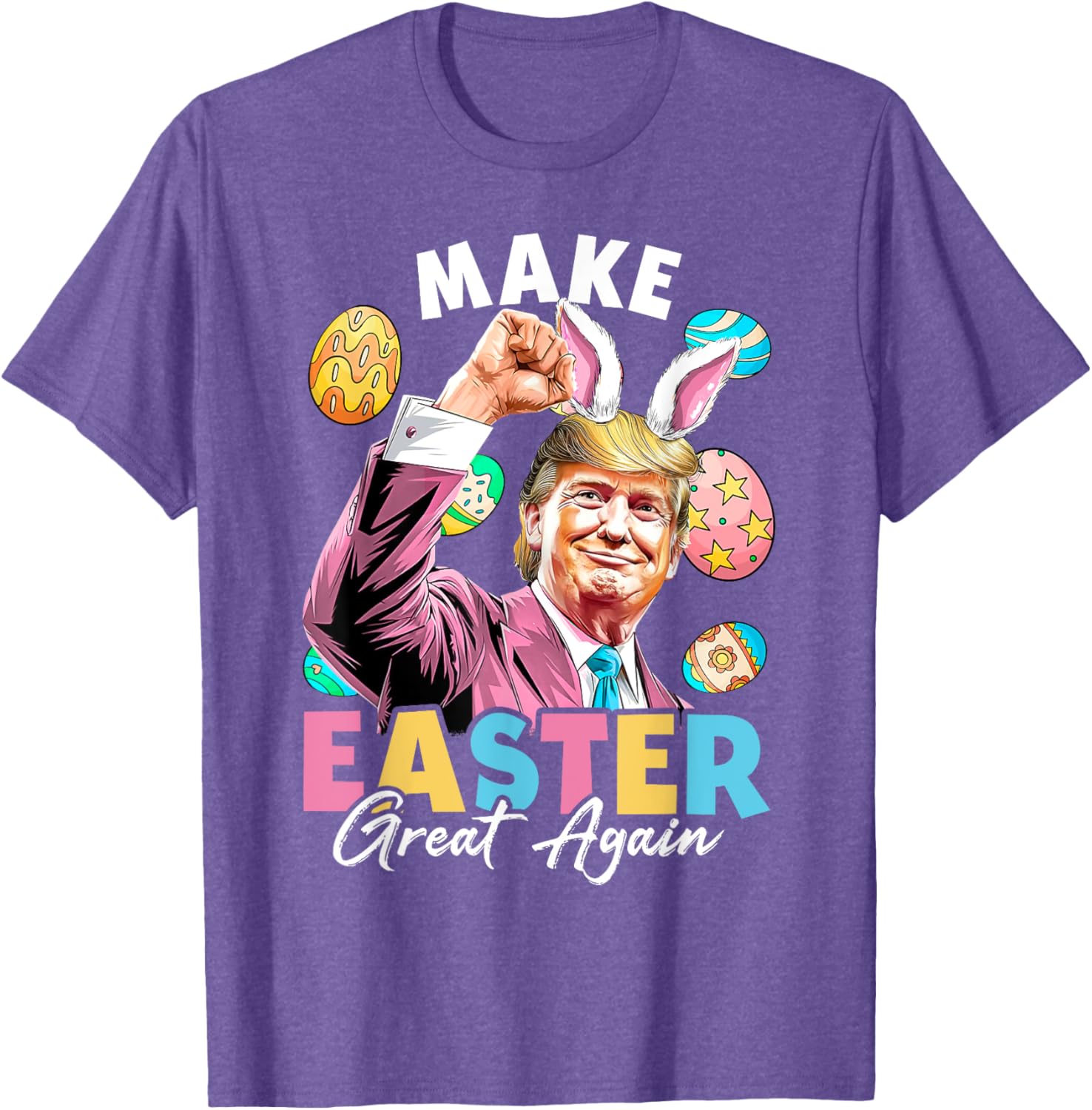 Funny Trump Easter Bunny Hunt T-Shirt for Holiday Fun and Laughter - 13