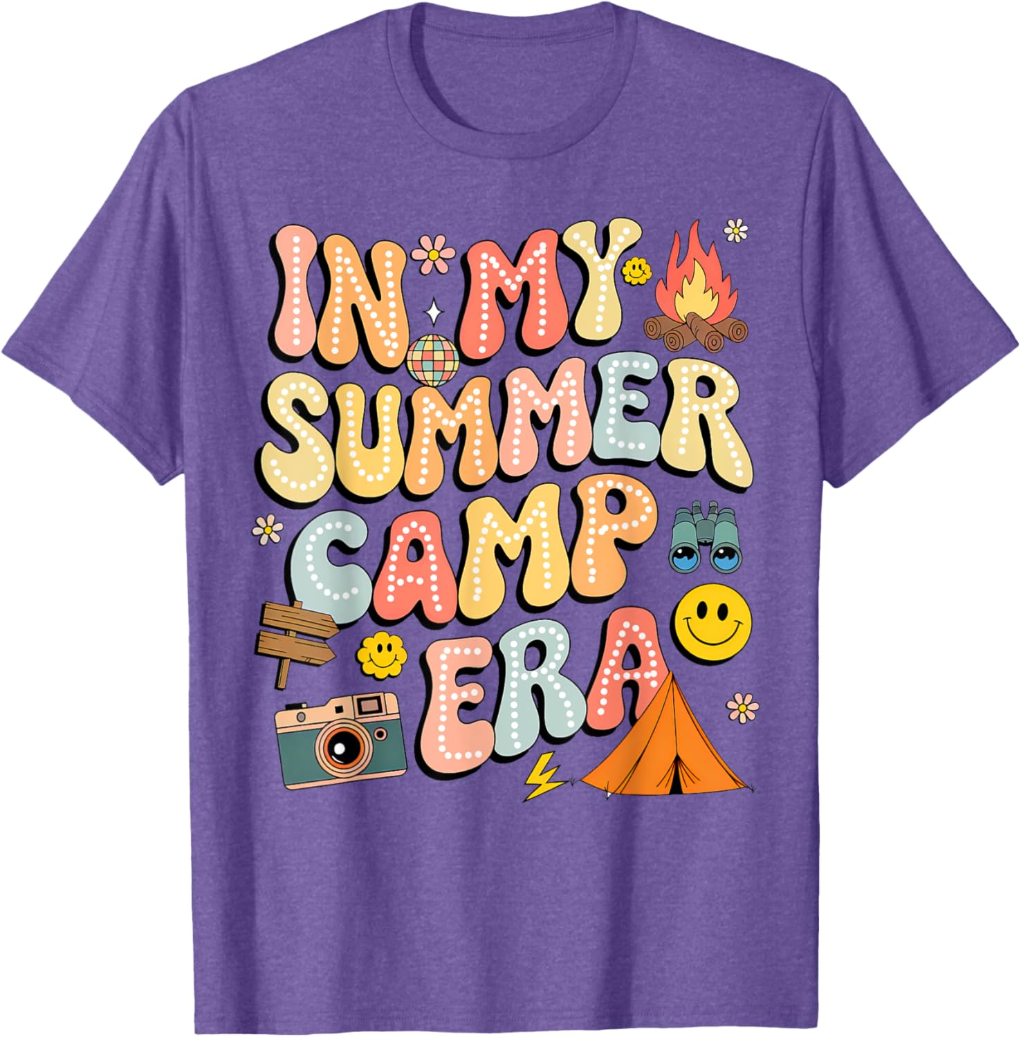 Groovy Summer Camp Crew Last Day of School T-Shirt for Fun Adventures - 20