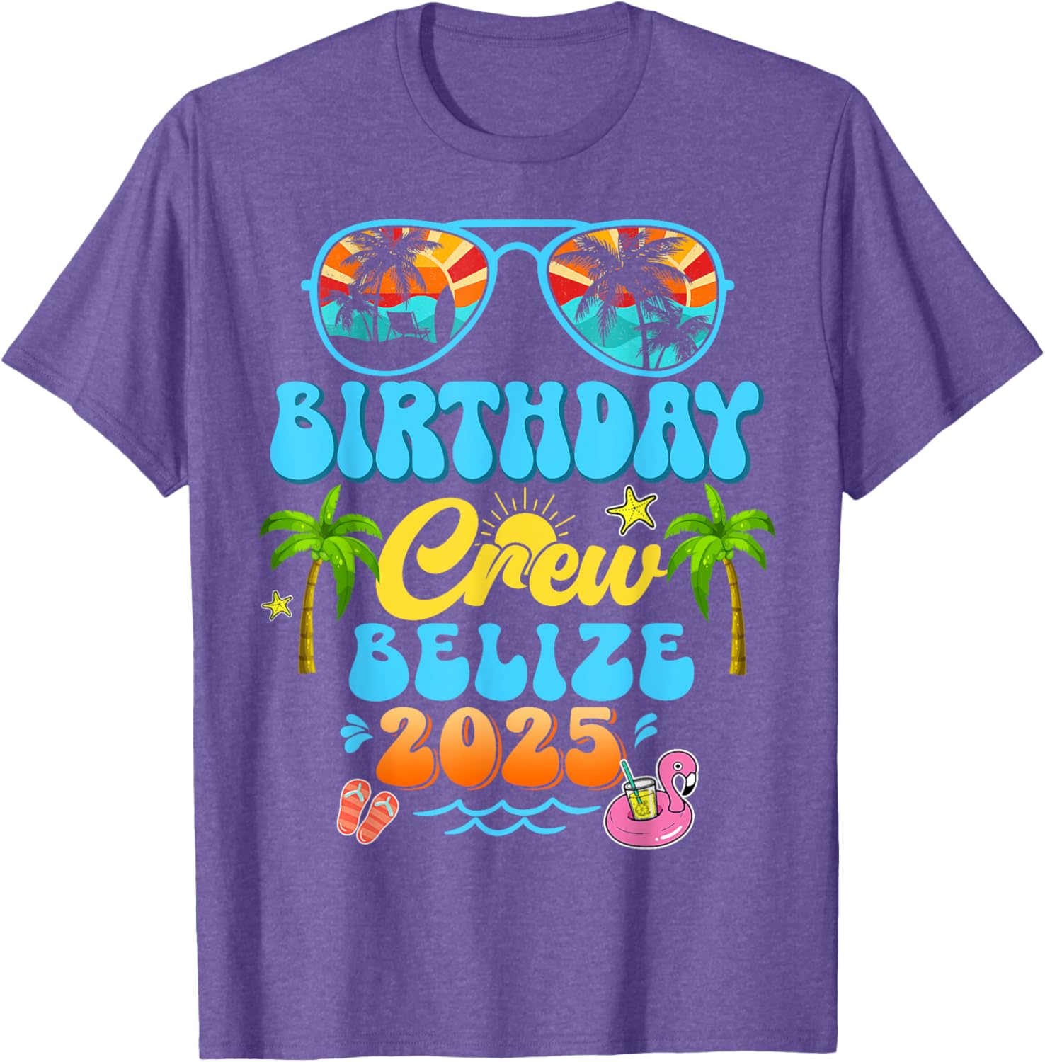 Belize Birthday Crew Summer Vacation Cruise T-Shirt for Fun Group Trips - 16