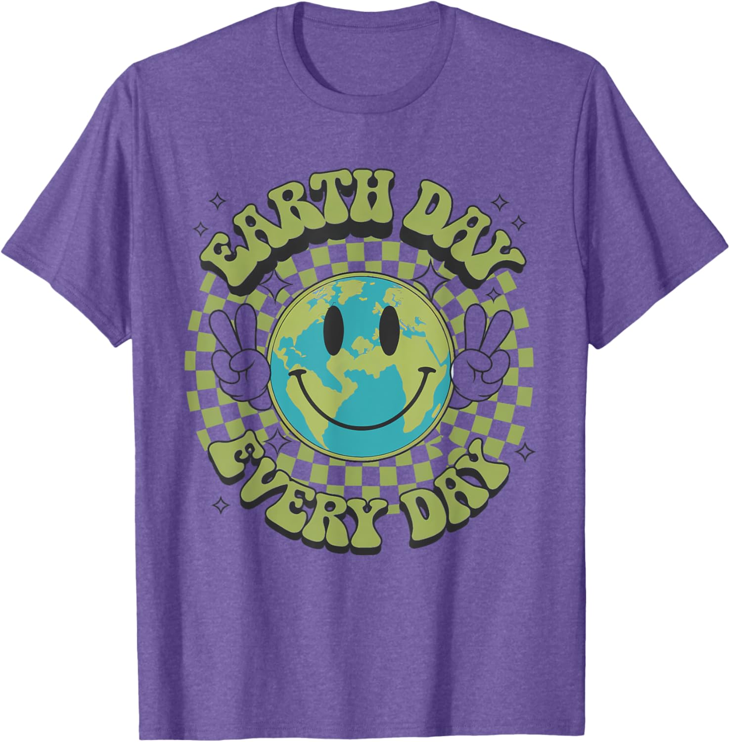 Funny Earth Day Everyday Hippie Planet T-Shirt for Men and Women - 3