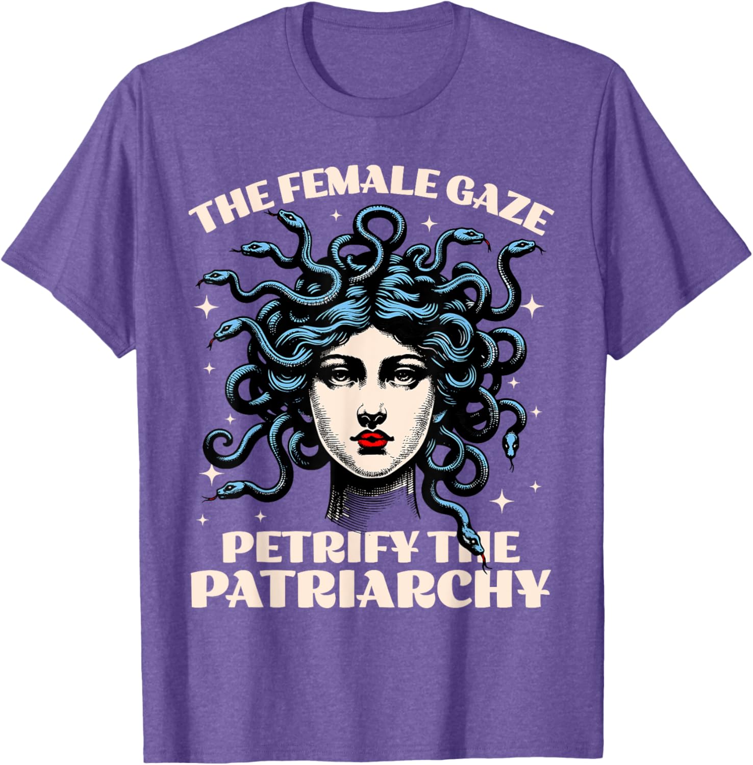 Funny Feminist Medusa T-Shirt - Petrify The Patriarchy Fashion Tee - 8