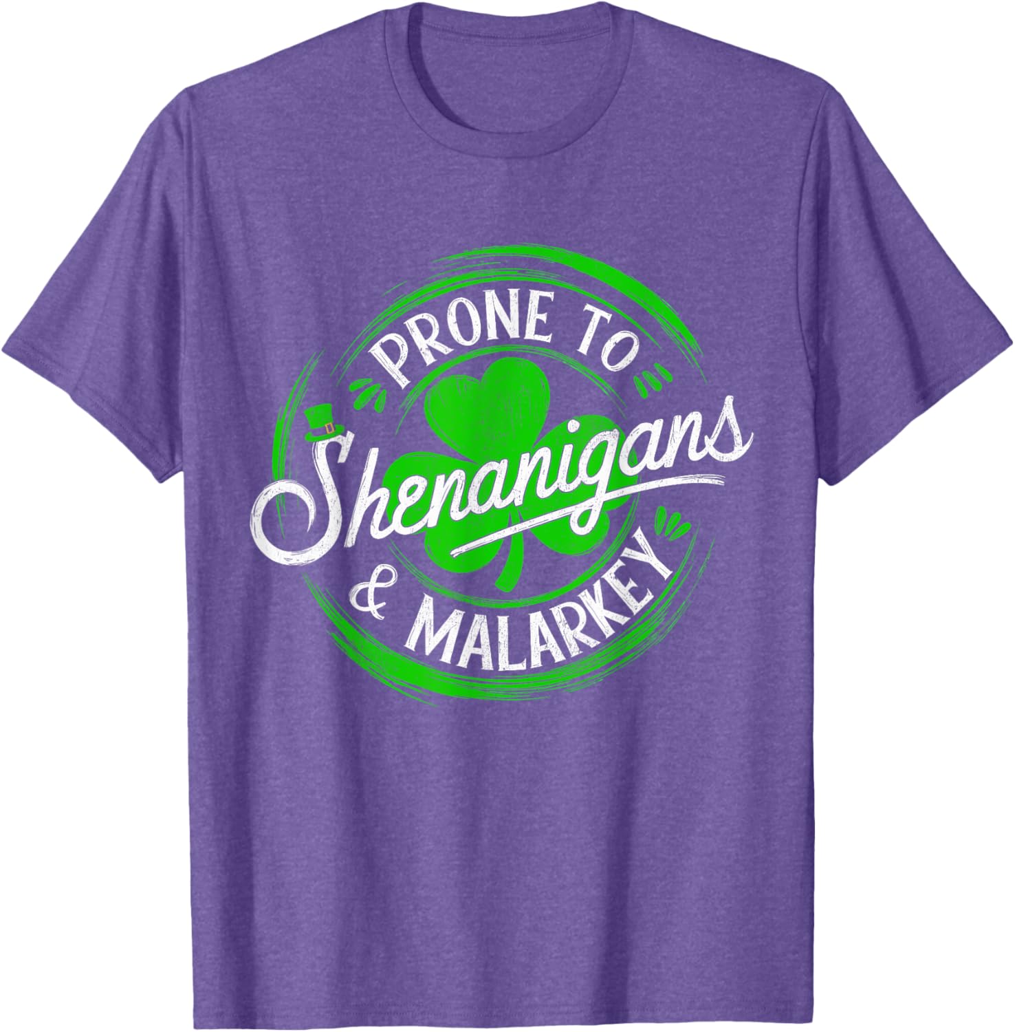 Prone to Shenanigans St Patrick's Day Shamrock T-Shirt for Fun Celebrations - 9