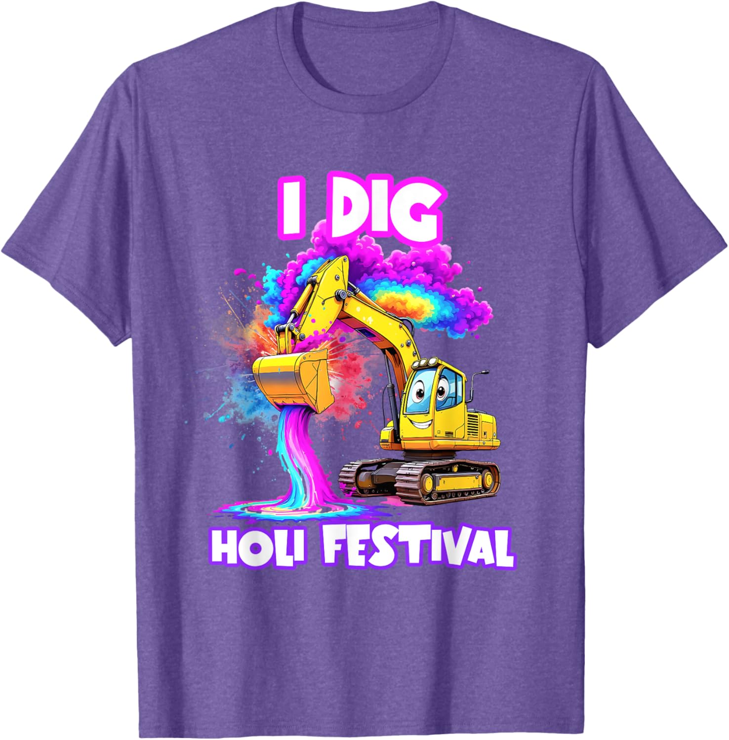 I Dig Holi Festival T-Shirt for Kids Boys Toddlers Celebrating India - 4