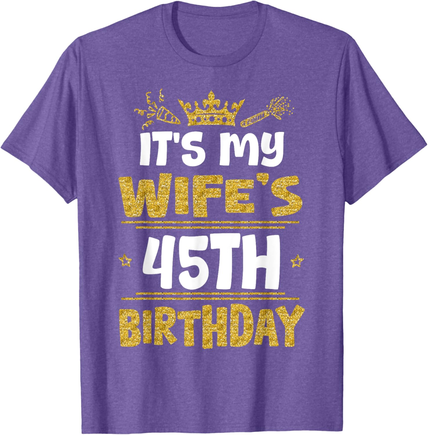 Happy Wife's 45th Birthday T-Shirt Vintage 1980 Gift for Her - 13