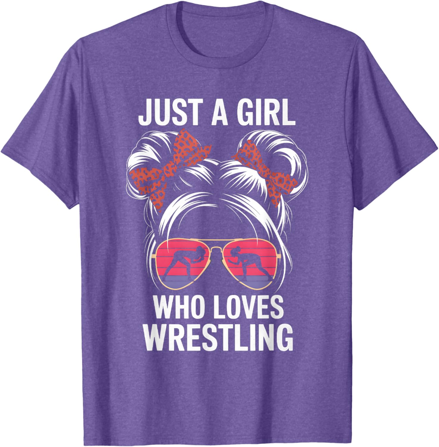 Just a Girl Who Loves Wrestling T-Shirt for Girls - Perfect Gift for Fans - 11