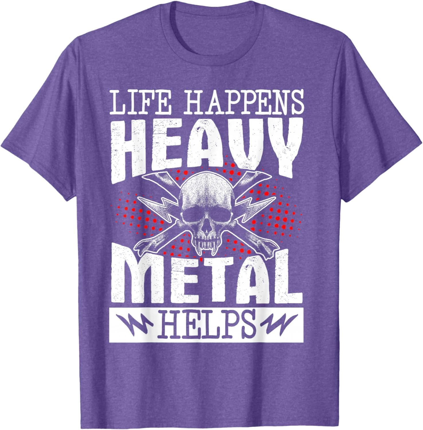 Heavy Metal Helps T-Shirt for Music Lovers - Fun Casual Wear - 19