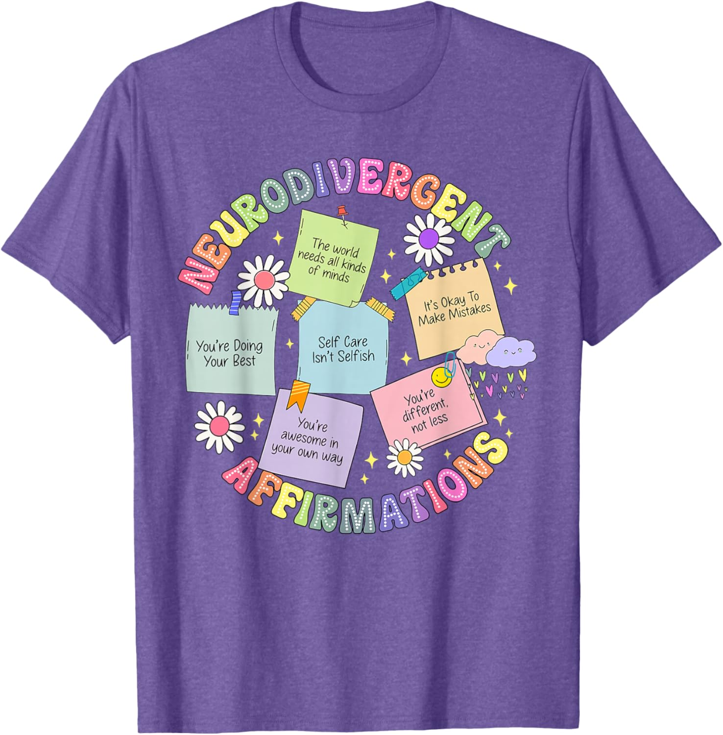 Neurodivergent Affirmations T-Shirt for Autism Awareness and Love - 17