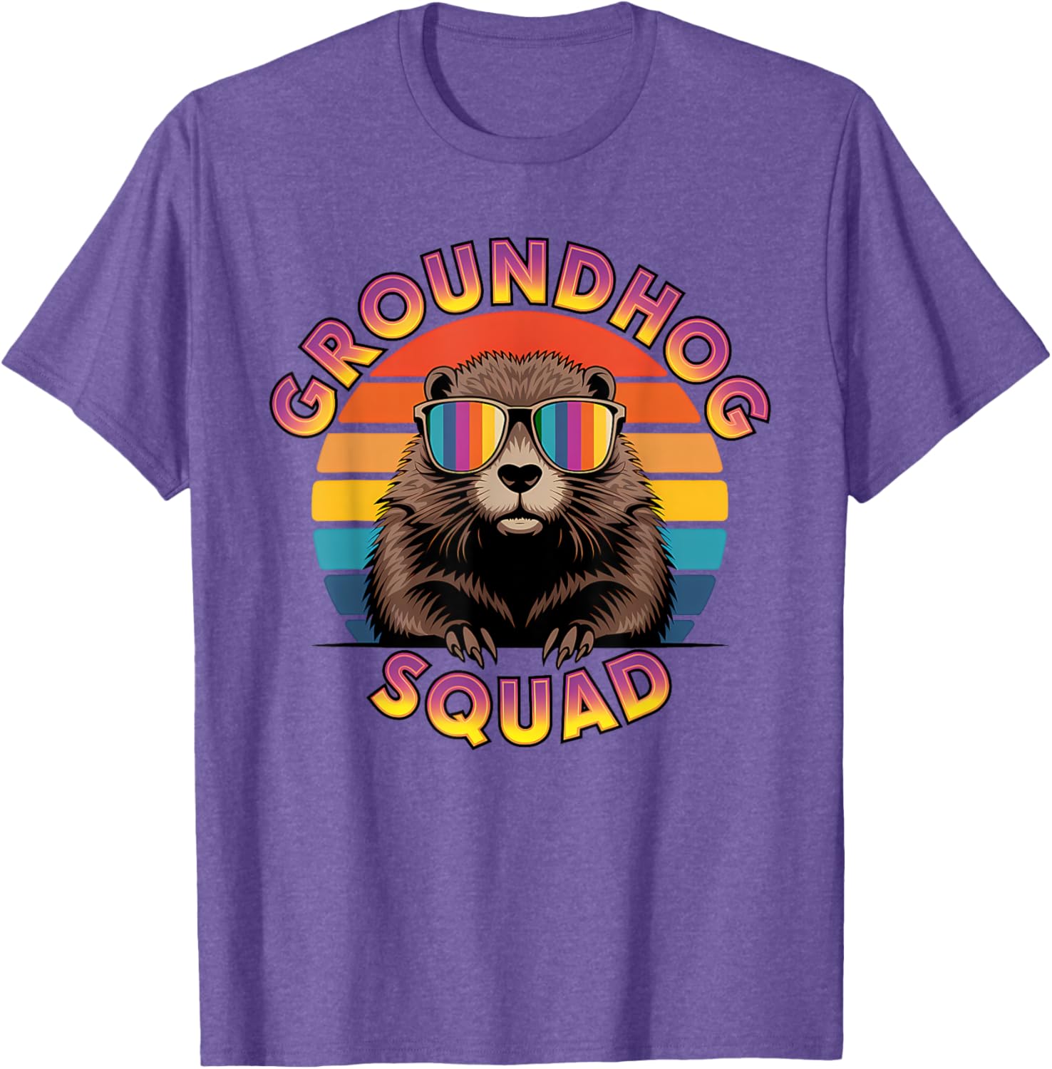Funny Groundhog Squad Happy Groundhog Day 2025 T-Shirt for All Ages - 7