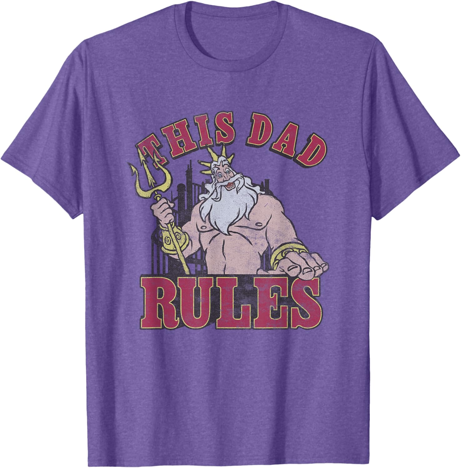Disney The Little Mermaid Father's Day Retro T-Shirt for Cool Dads - 6