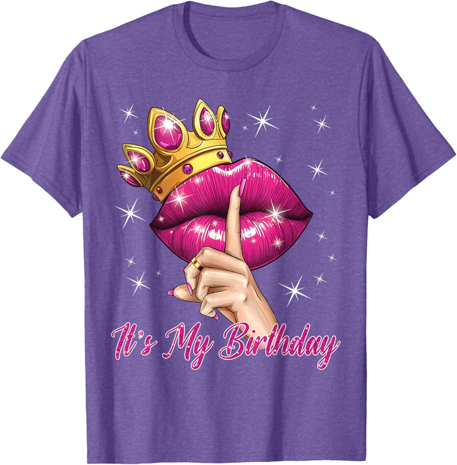 Queen Princess Birthday T-Shirt for Women Cute B-Day Party Gift - 8