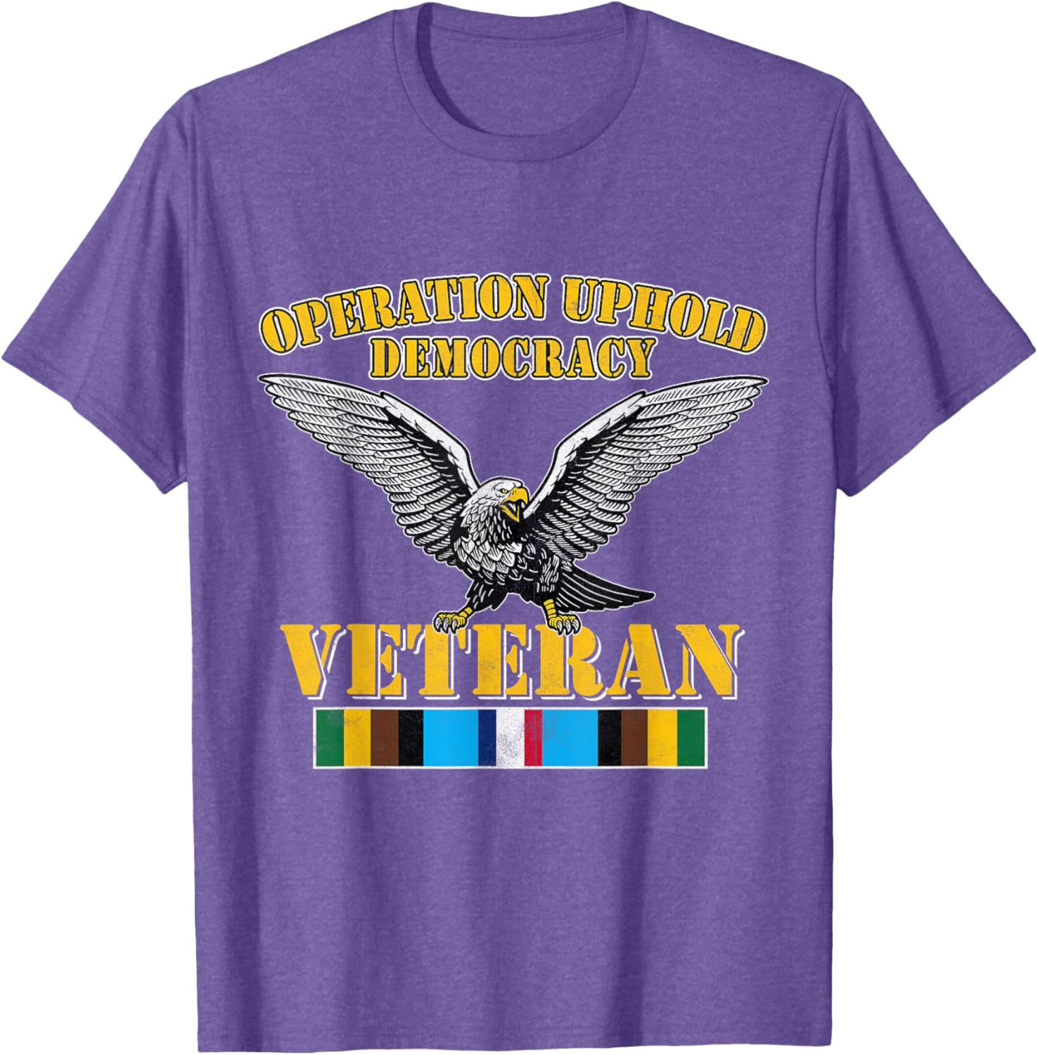 Veteran Operation Uphold Democracy Ribbon Haiti Vintage T-Shirt - 13