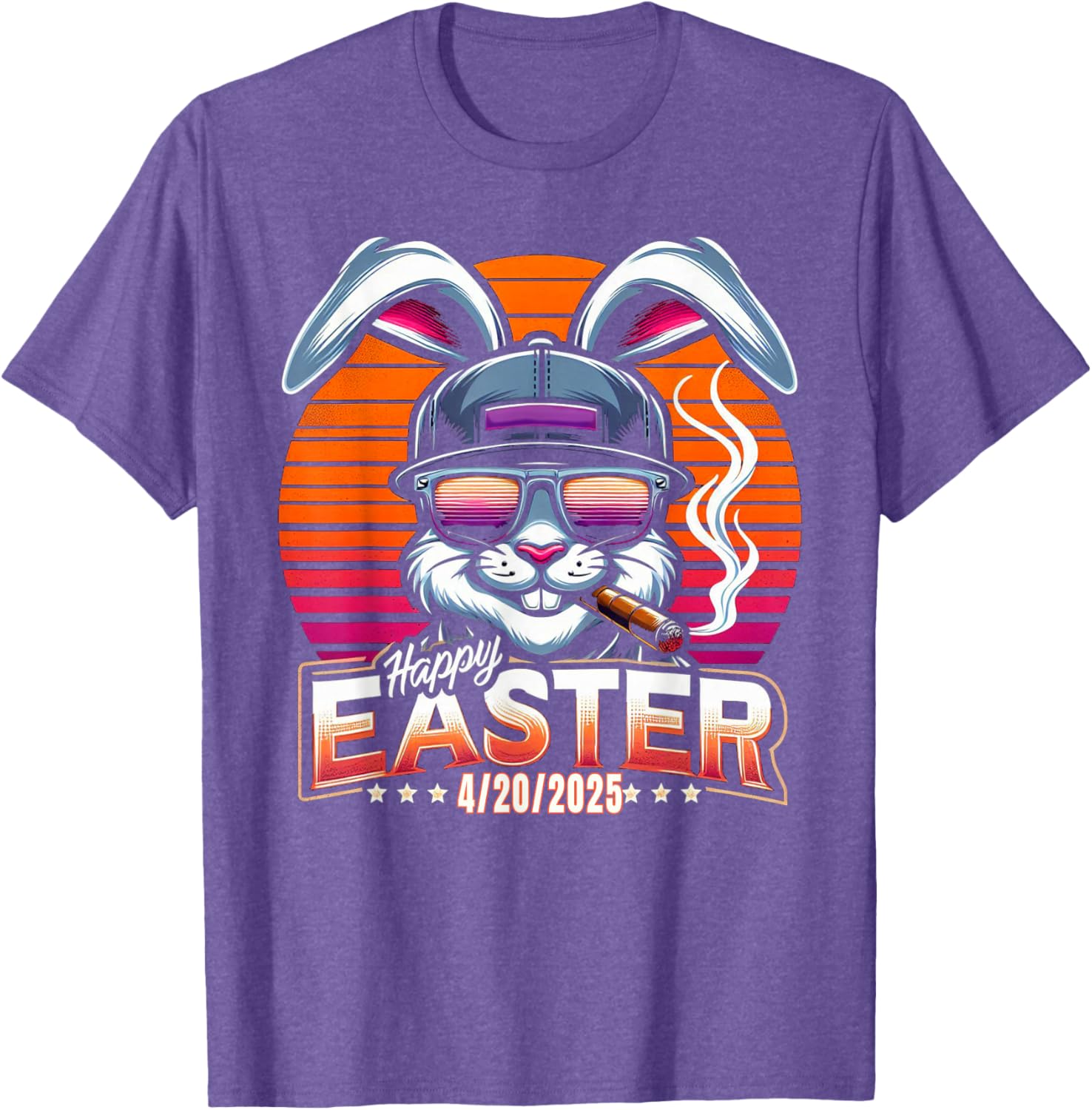Funny Easter Bunny Marijuana T-Shirt for 420 Humor Lovers - 5