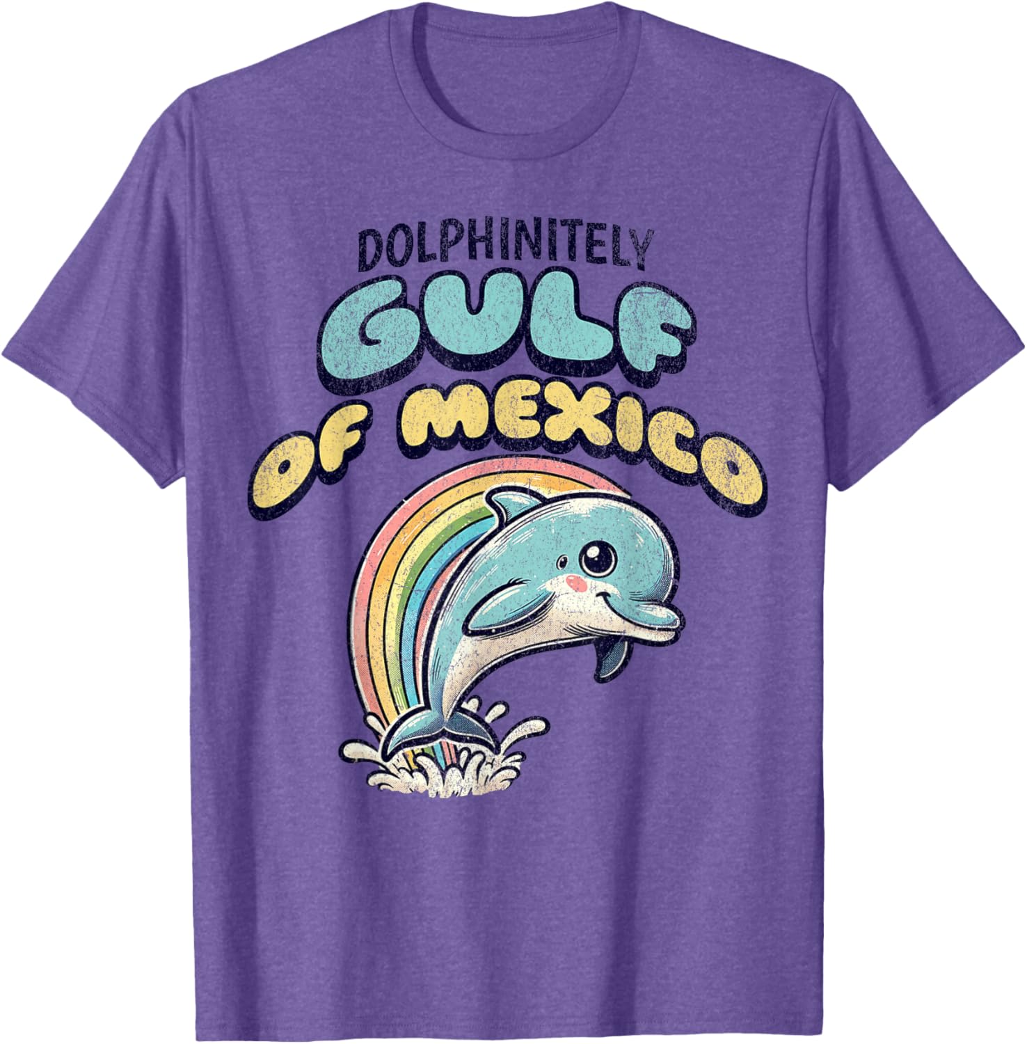 Vintage Retro Dolphin T-Shirt Gulf of Mexico Fun Summer Apparel - 7