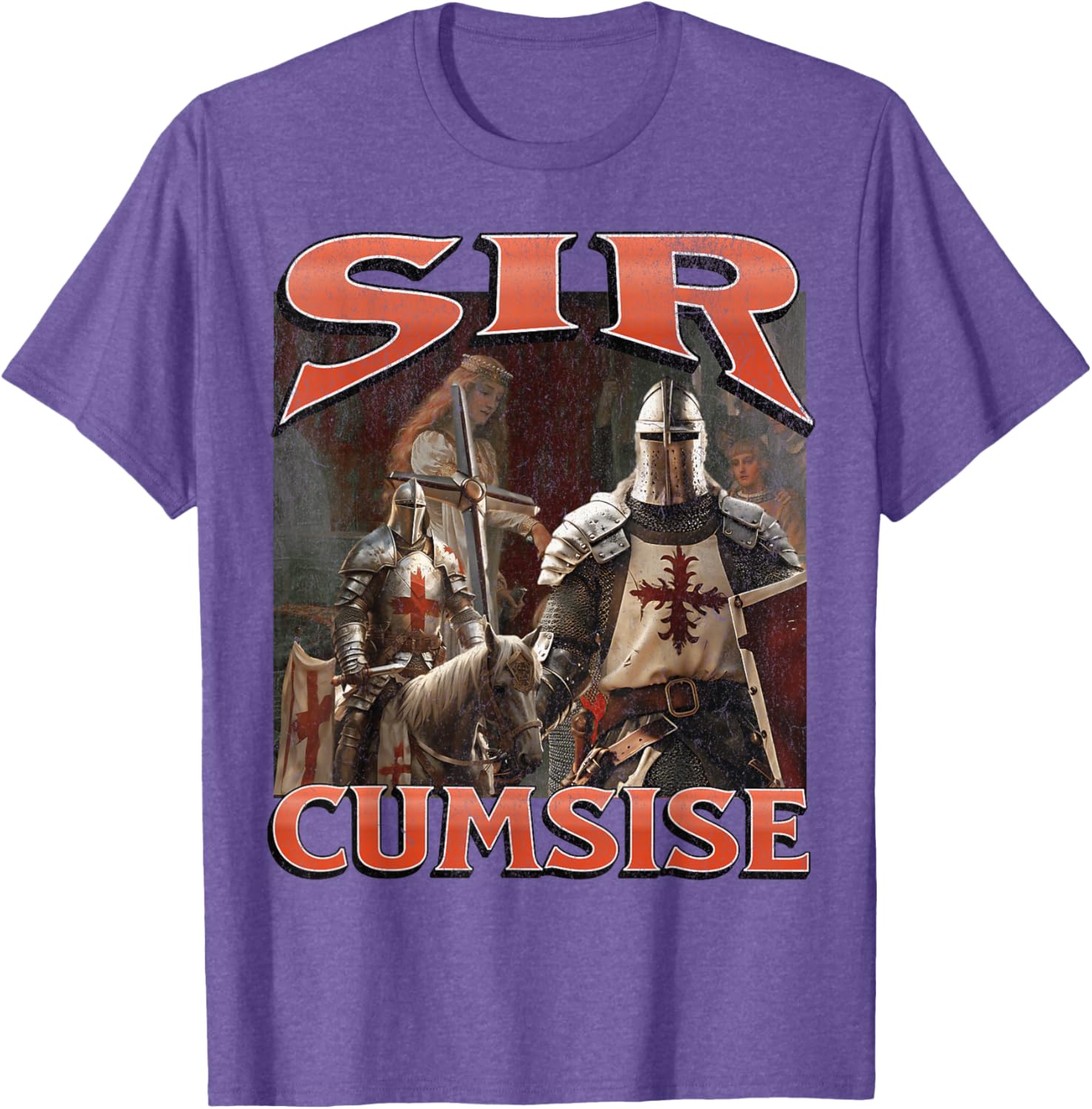 Funny Sir Cumcise Knight Meme Graphic T-Shirt for Unique Style Lovers - 4