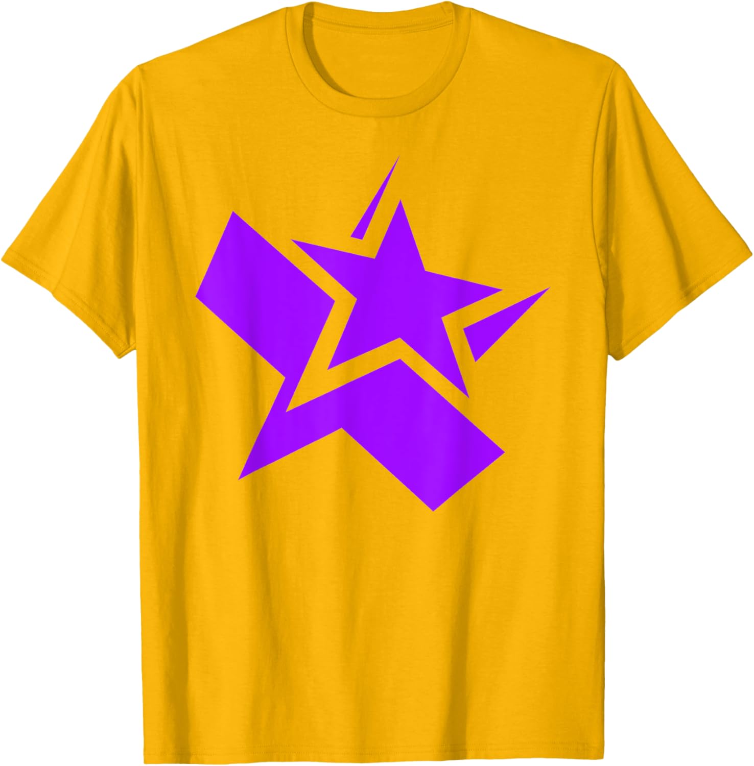 Purple Chunky Star Graphic T-Shirt for Stylish Casual Wear - 8
