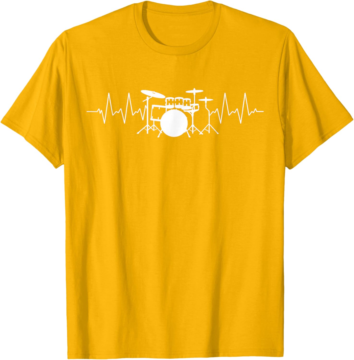 Drummer Heartbeat Pulse T-Shirt for Music Lovers and Musicians - 21