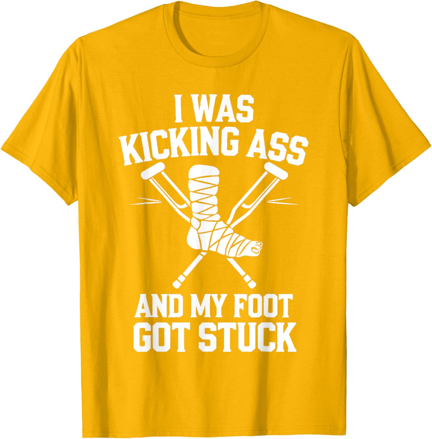 Funny Broken Leg Art T-Shirt for Men, Women, and Kids Surgery Recovery - 8