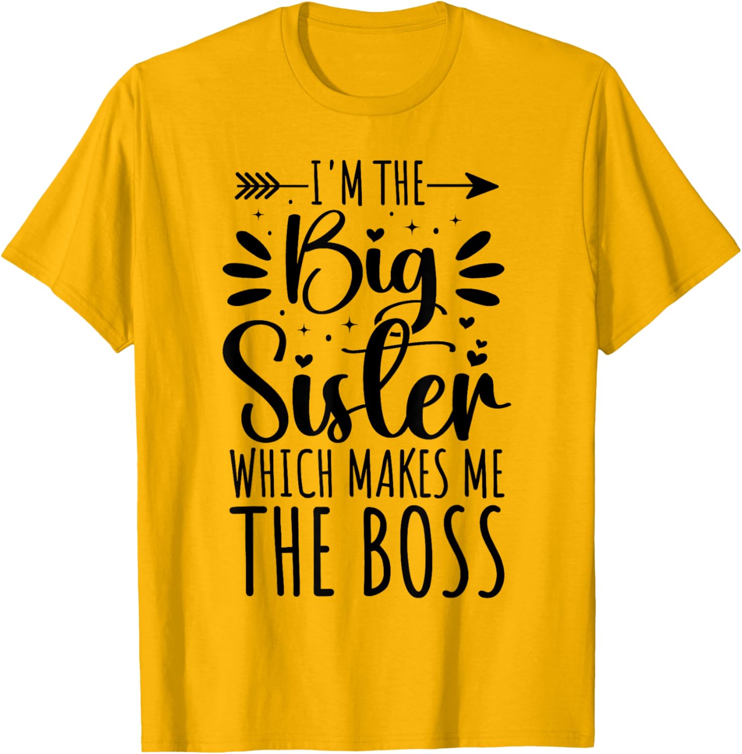 Big Sister Boss Funny Sibling T-Shirt for Proud Sisters - 4