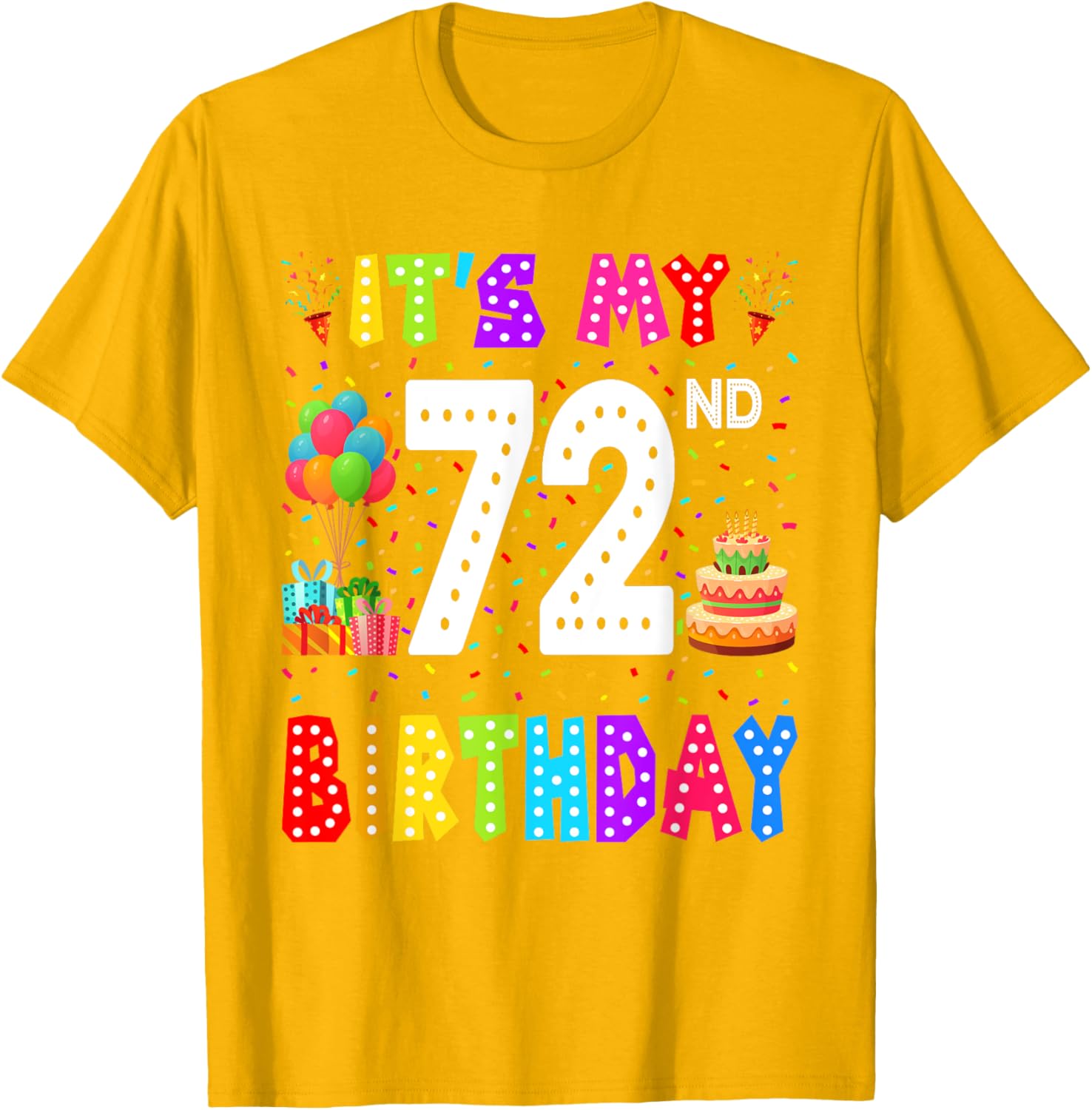 Funny 72nd Birthday T-Shirt for Men and Women - Perfect Gift Idea - 16