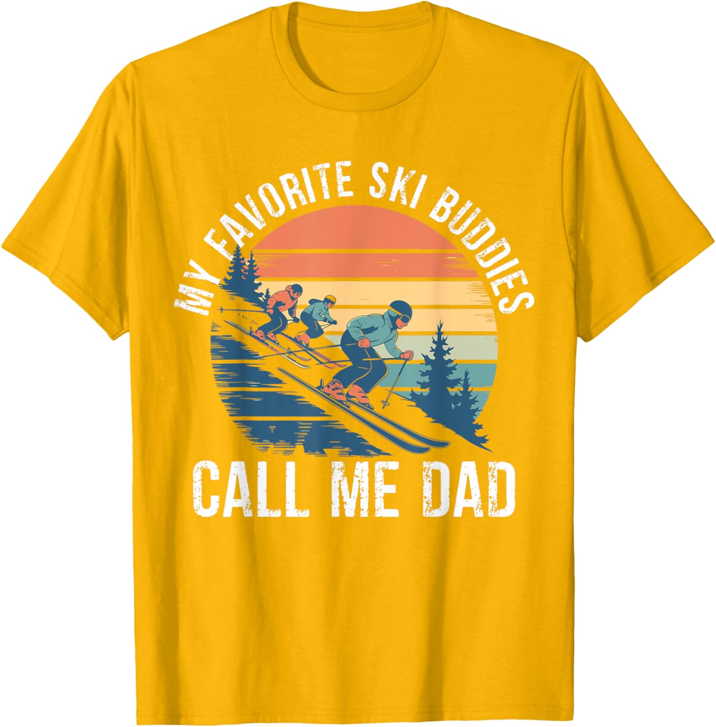 Retro Ski Dad T-Shirt for Ski Lovers, Perfect Gift for Ski Buddies - 12