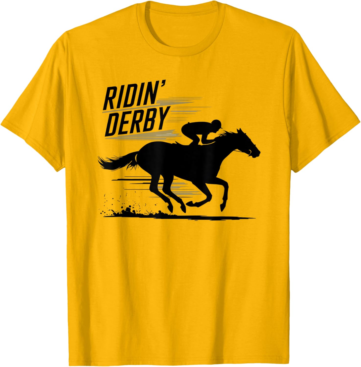 Ridin Derby Retro Horse Racing Fans Equestrian T-Shirt Fun Tee - 18