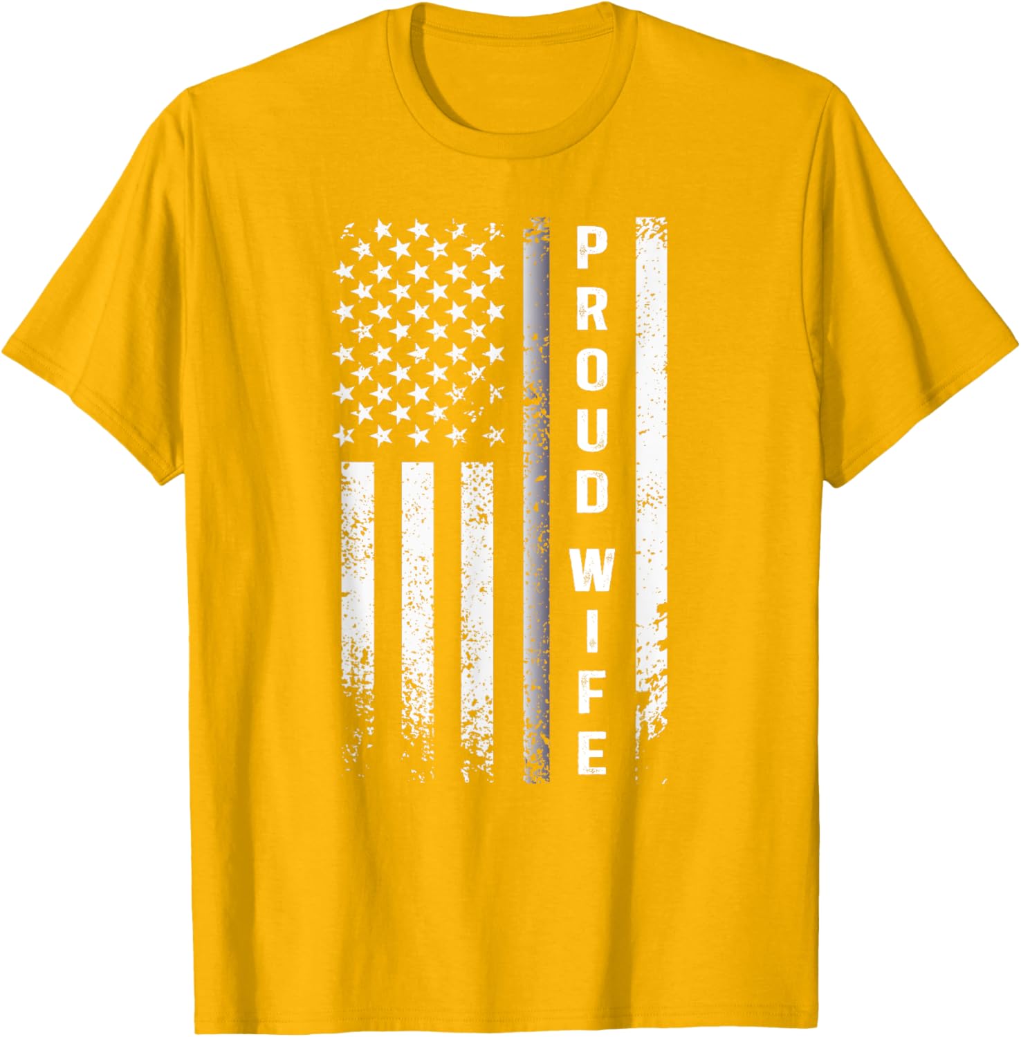 Proud Corrections Officer Wife US Flag T-Shirt Stylish and Comfortable Apparel - 8