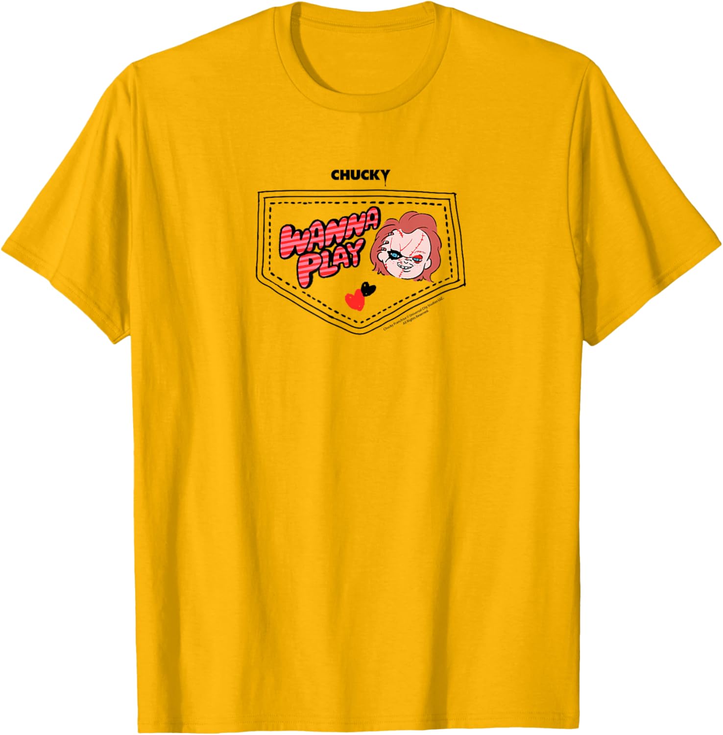 Chucky Wanna Play Faux Pocket T-Shirt for Trendy Kids' Fashion - 14