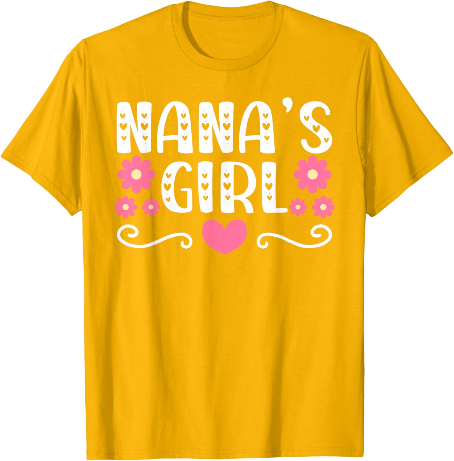 Nana's Girl Heart T-Shirt for Granddaughter - Cute Gift Idea - 15