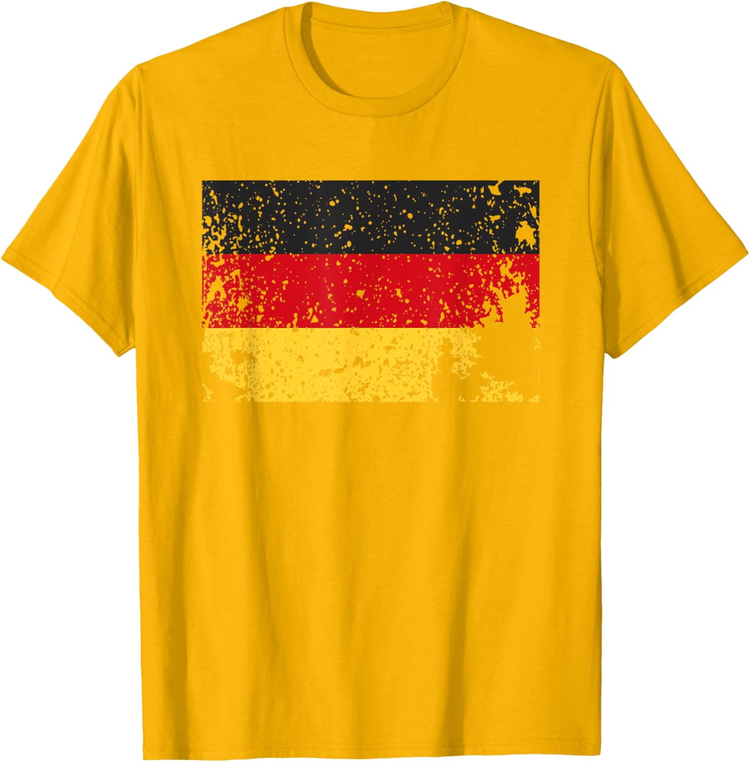 Retro Worn Germany Flag T-Shirt Grunge Distressed German Colors Style - 13