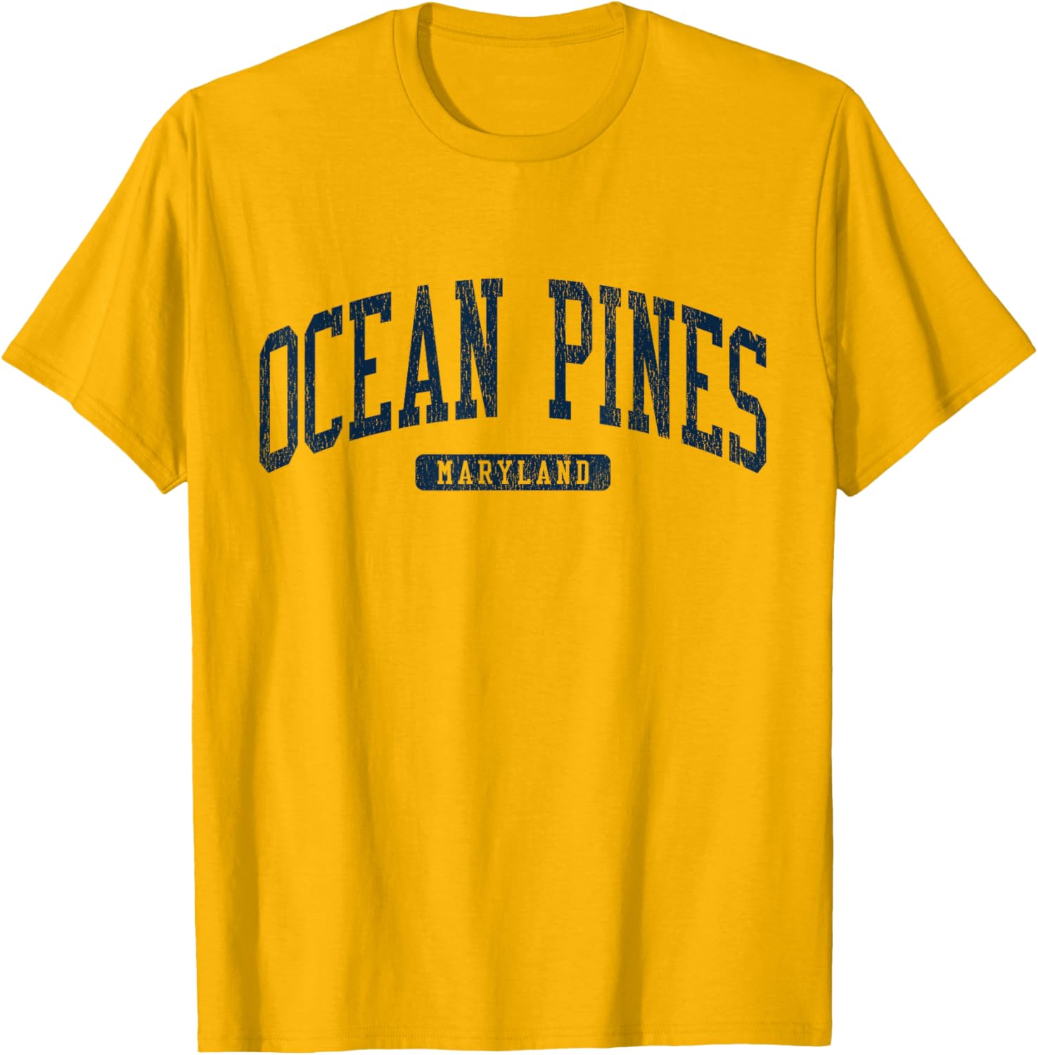 Ocean Pines Maryland College Style Blue T-Shirt for Casual Wear - 4