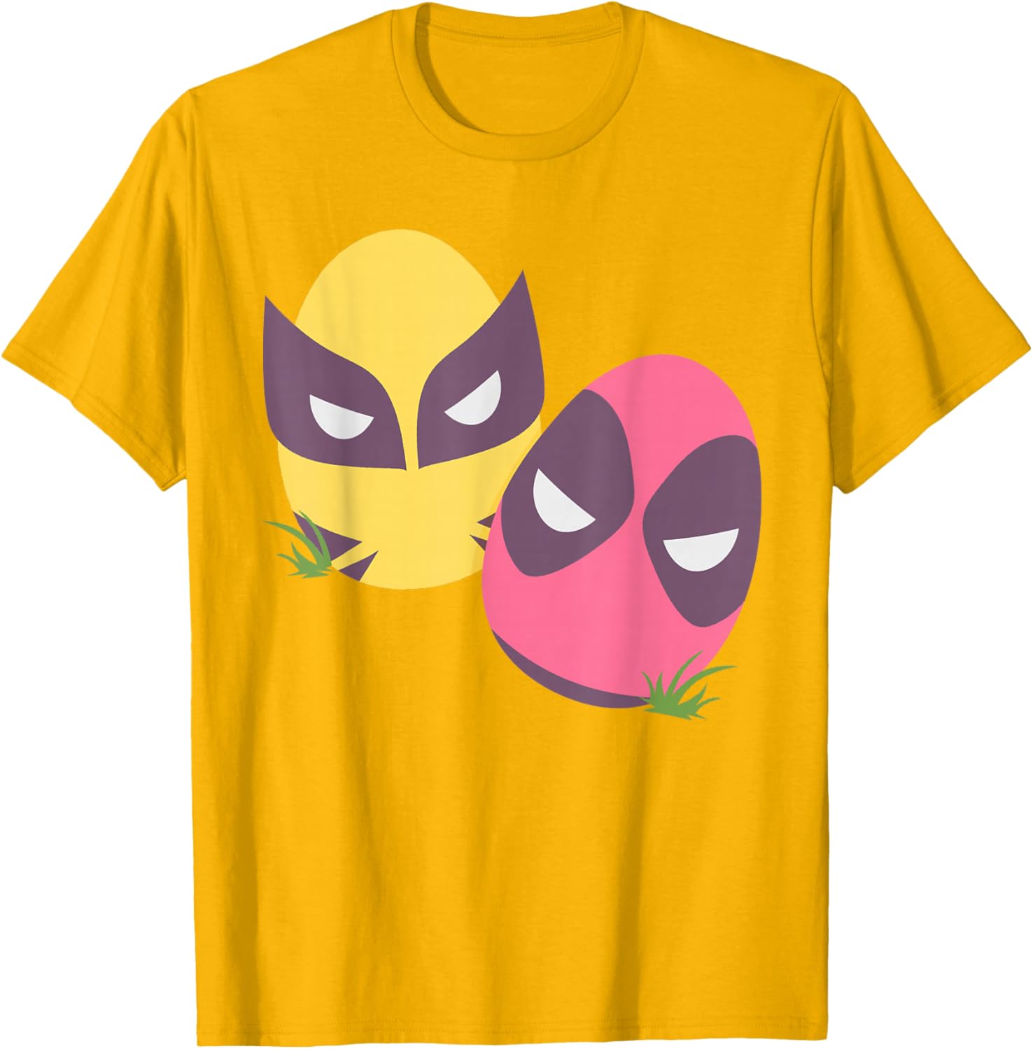 Marvel Deadpool and Wolverine Pastel Easter Eggs T-Shirt for Spring Fun - 24