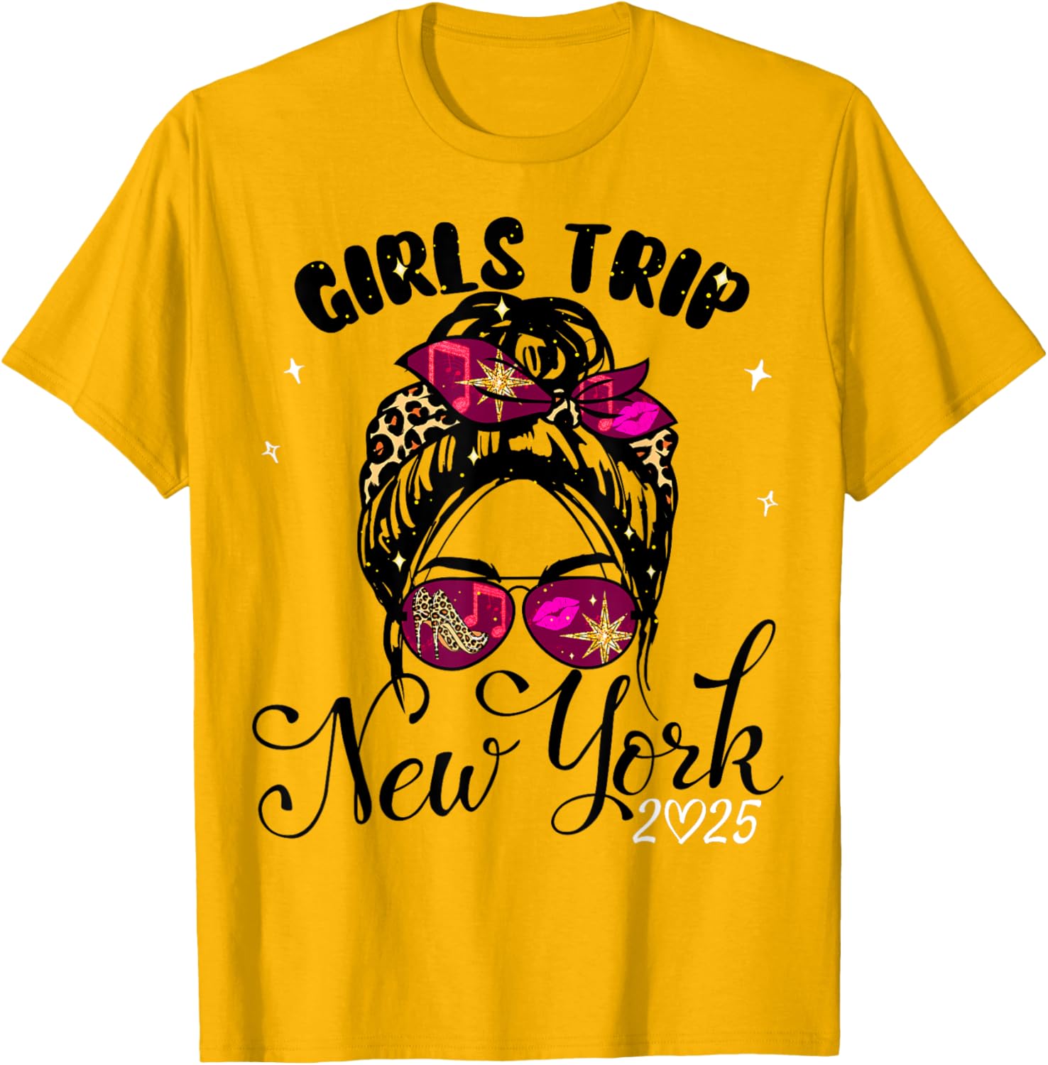 Girls Trip New York 2025 T-Shirt for Women's Birthday Weekend Fun - 8