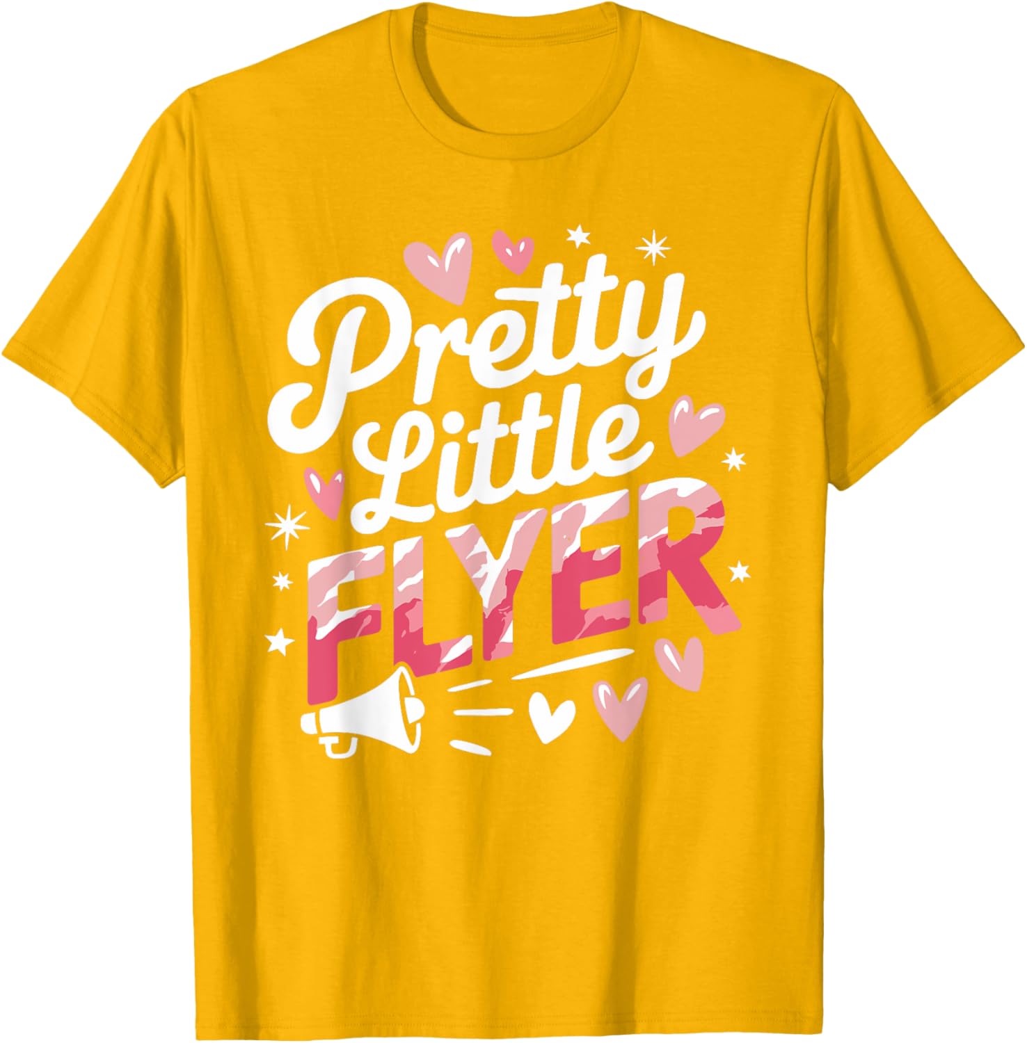 Pretty Little Flyer Cheerleader T-Shirt for Fans and Cheerleading Enthusiasts - 25