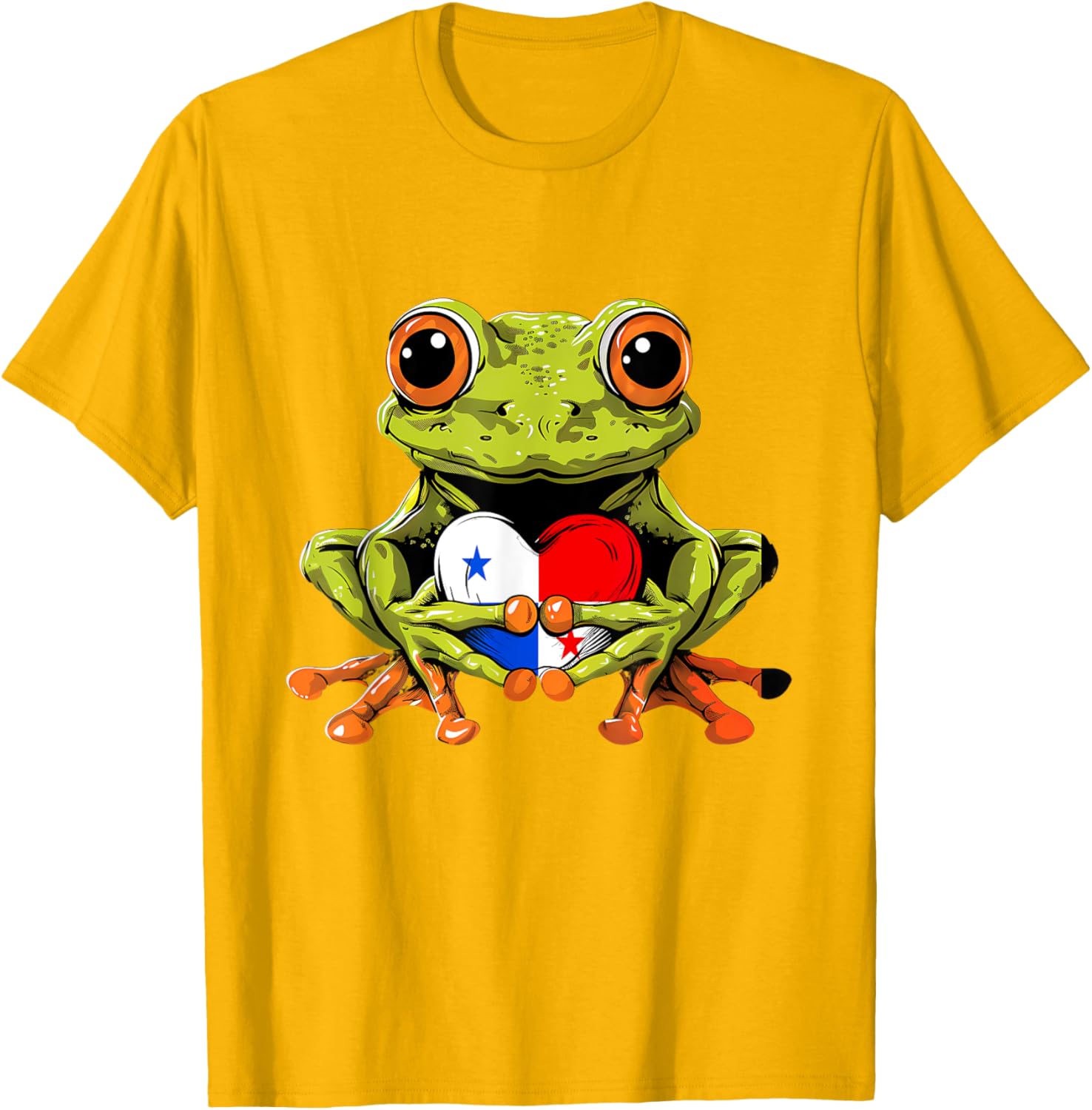 Panama Toad Frog Heart T-Shirt Celebrating Panamanian Roots and Pride - 24