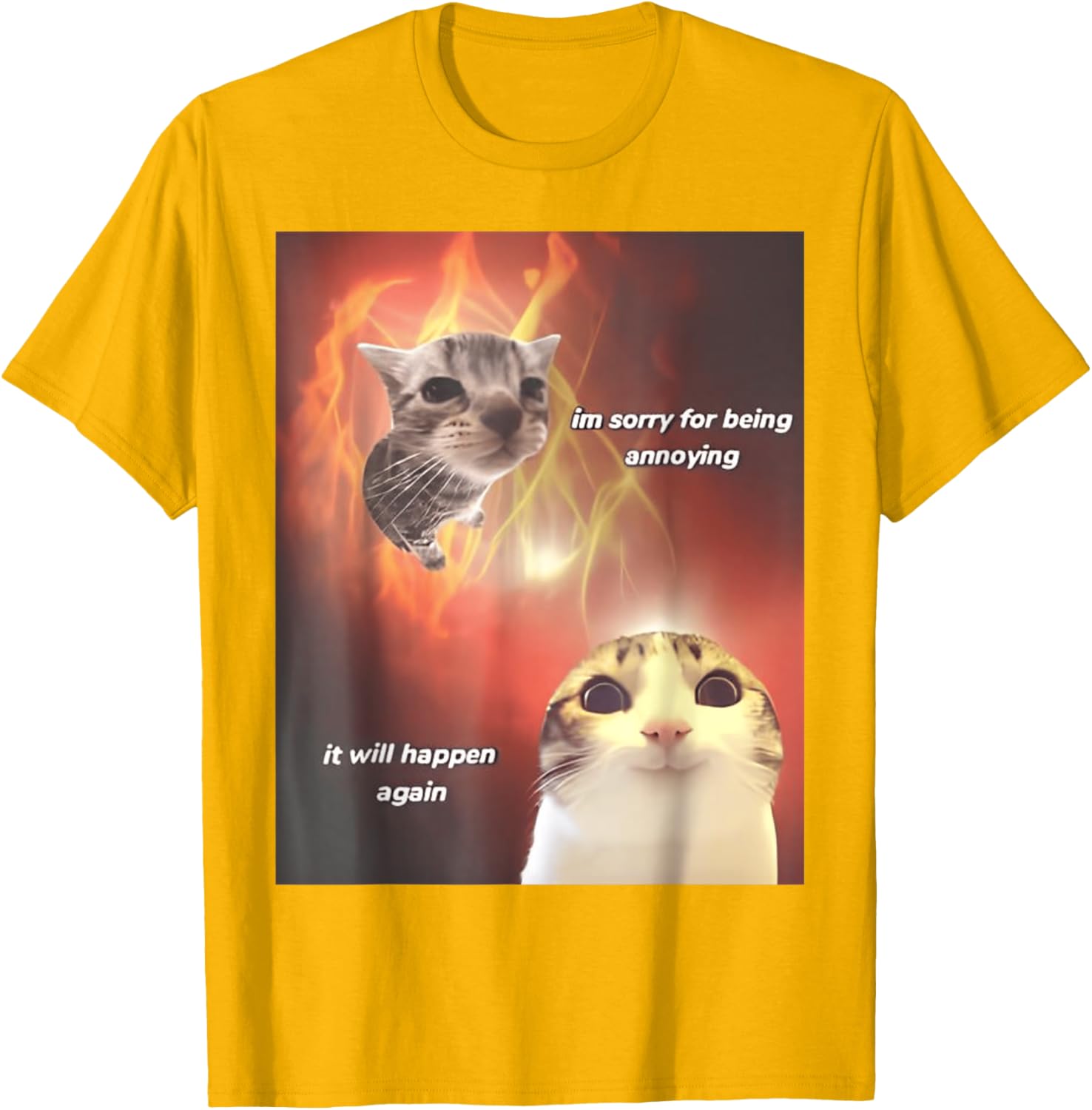 I'm Sorry For Being Annoying Cat T-Shirt for All Ages and Genders - 6