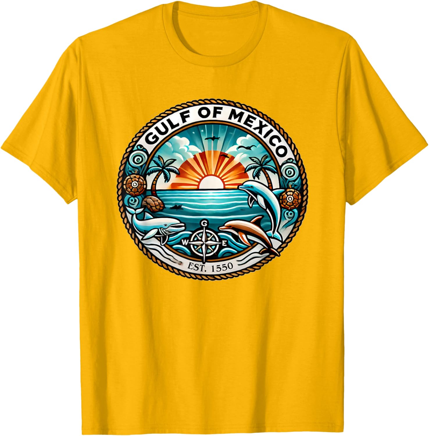 Gulf of Mexico Sunset T-Shirt - Vibrant Caribbean Beach Design - 25