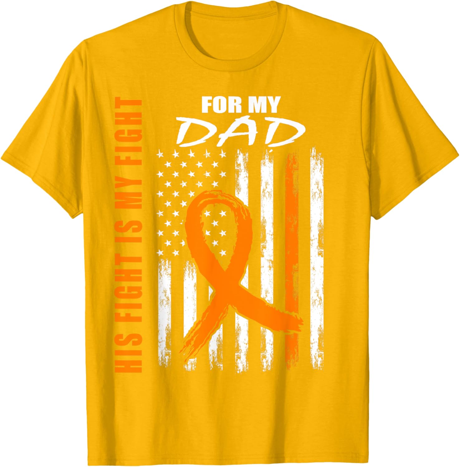 His Fight Is My Fight Dad Multiple Sclerosis Awareness T-Shirt for Support - 2