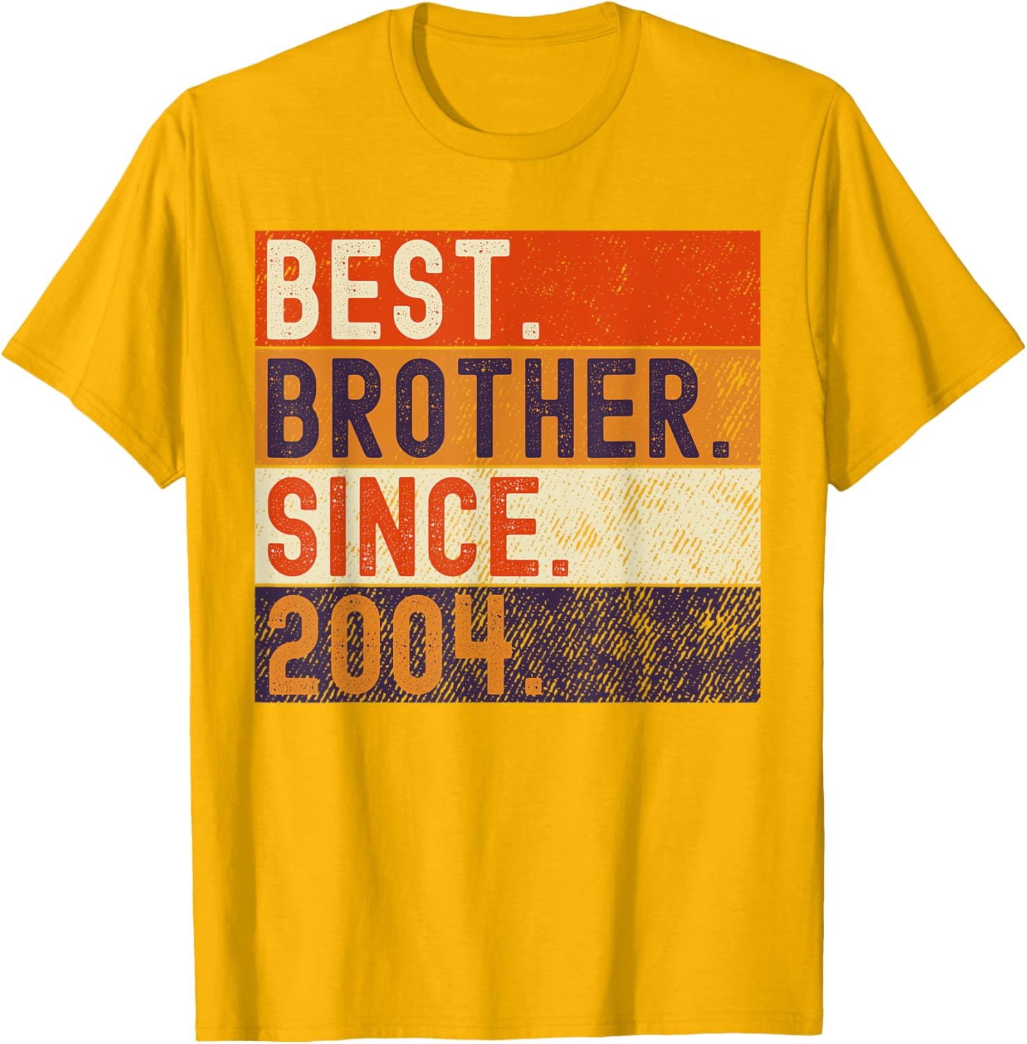 Vintage Best Brother Since 2004 Birthday T-Shirt for Family Celebrations - 19
